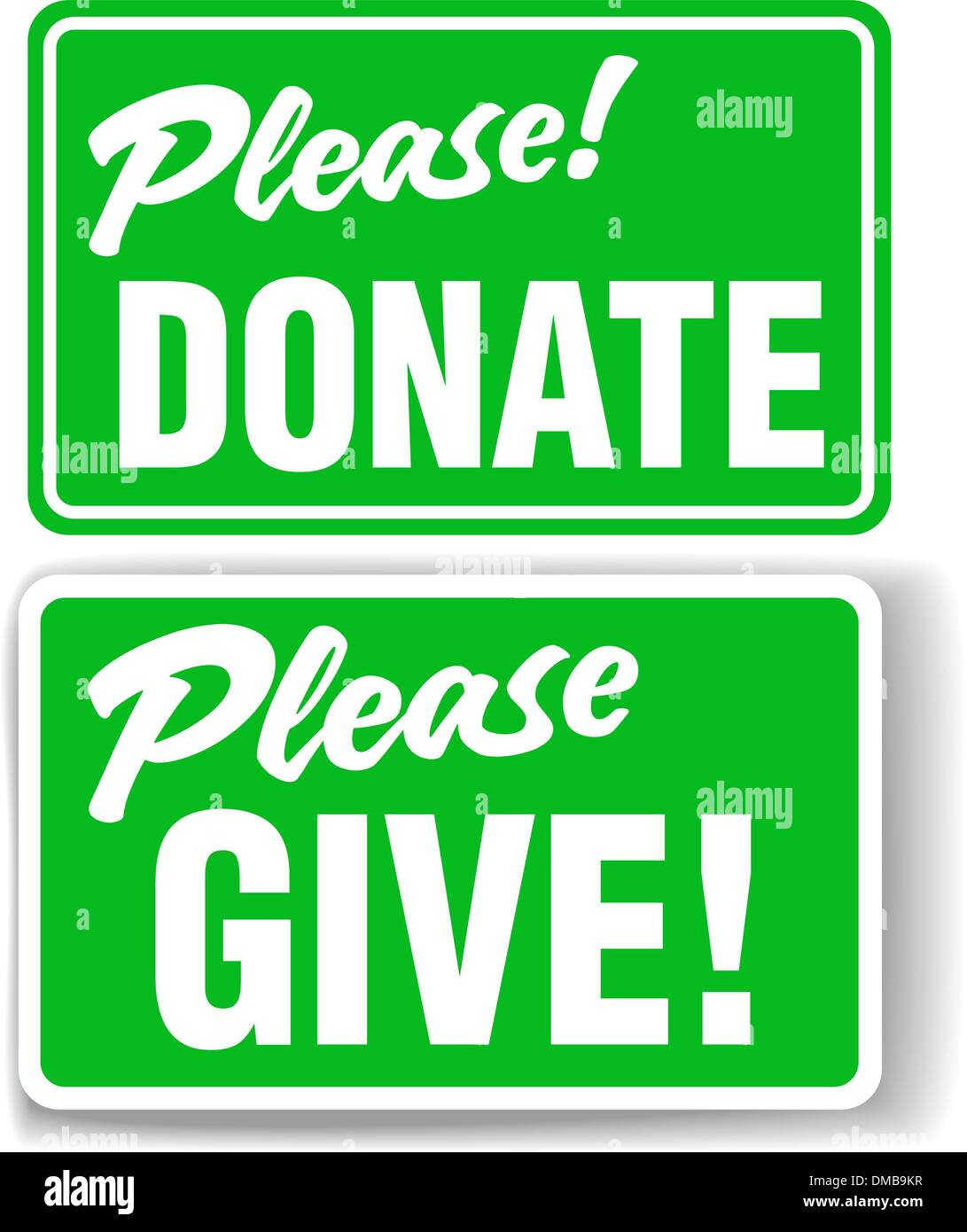 Hand Holding Please Donate Sign Stock Photo 191669165