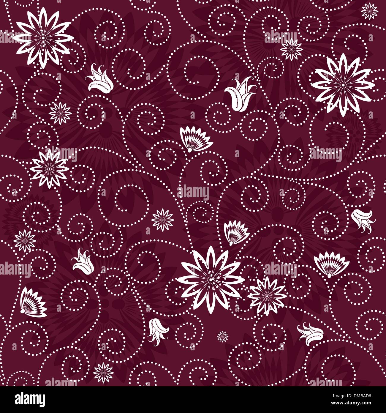 Purple effortless floral pattern Stock Vector Image & Art - Alamy