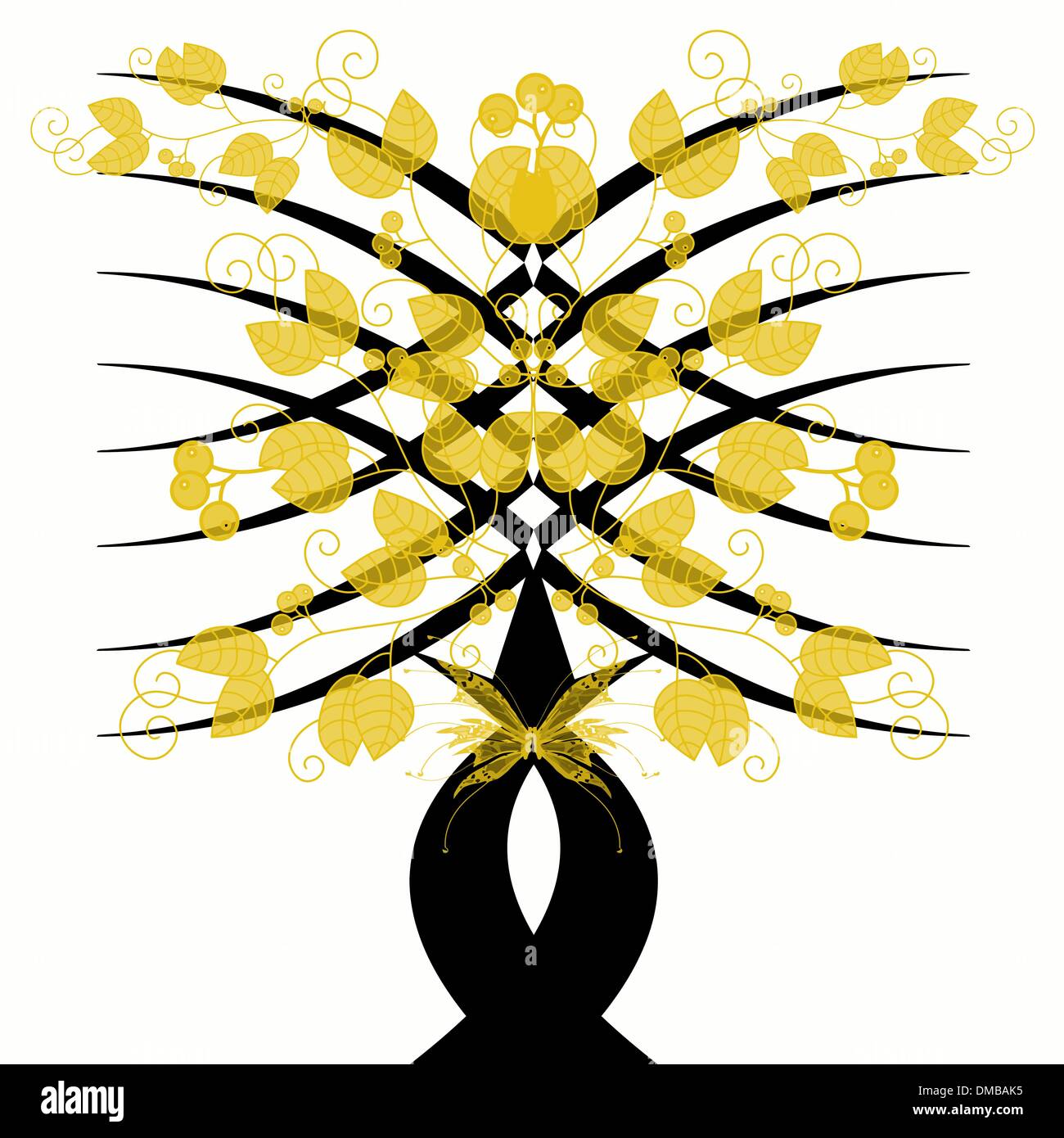 Art tree Stock Vector