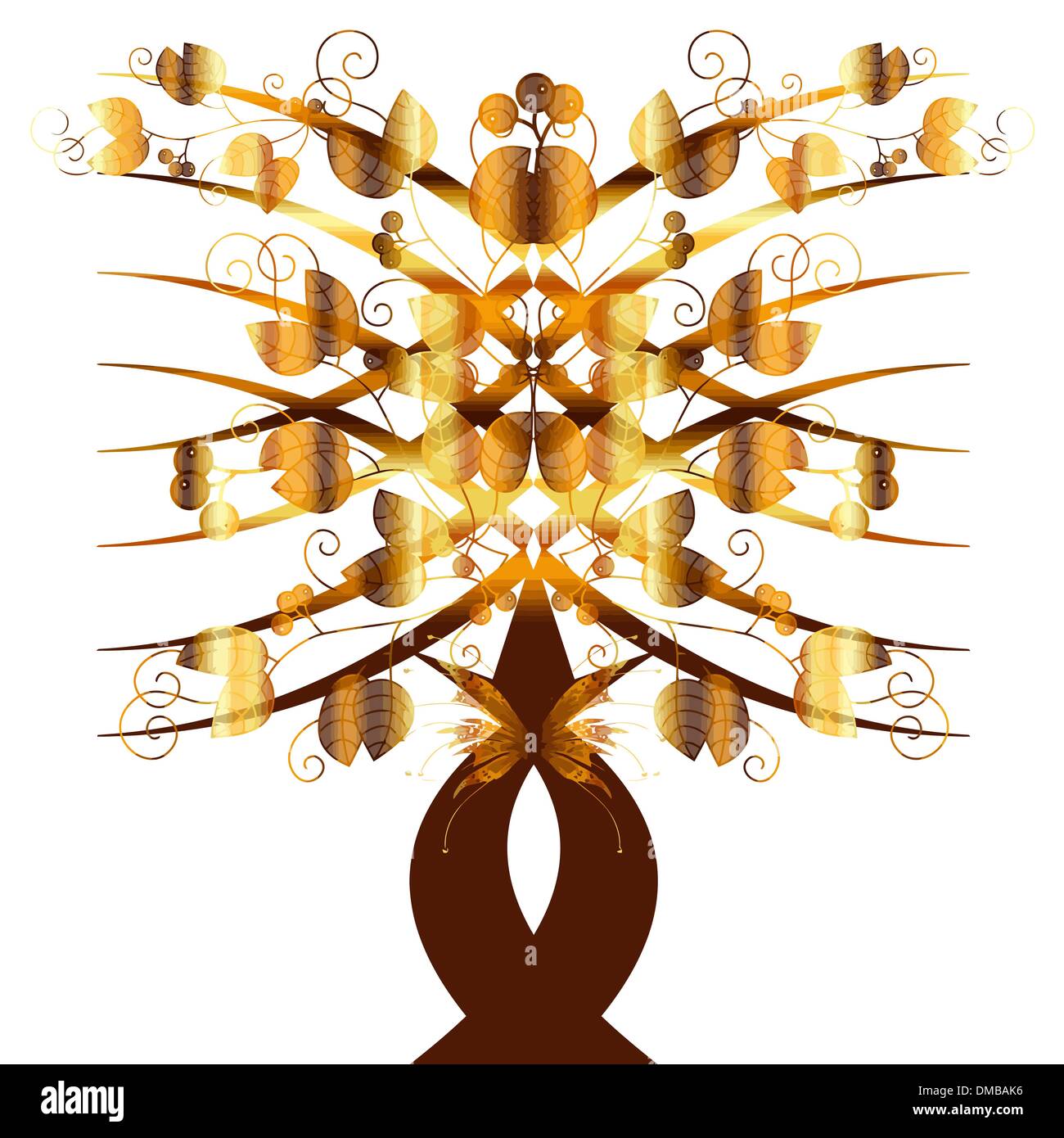Art tree Stock Vector
