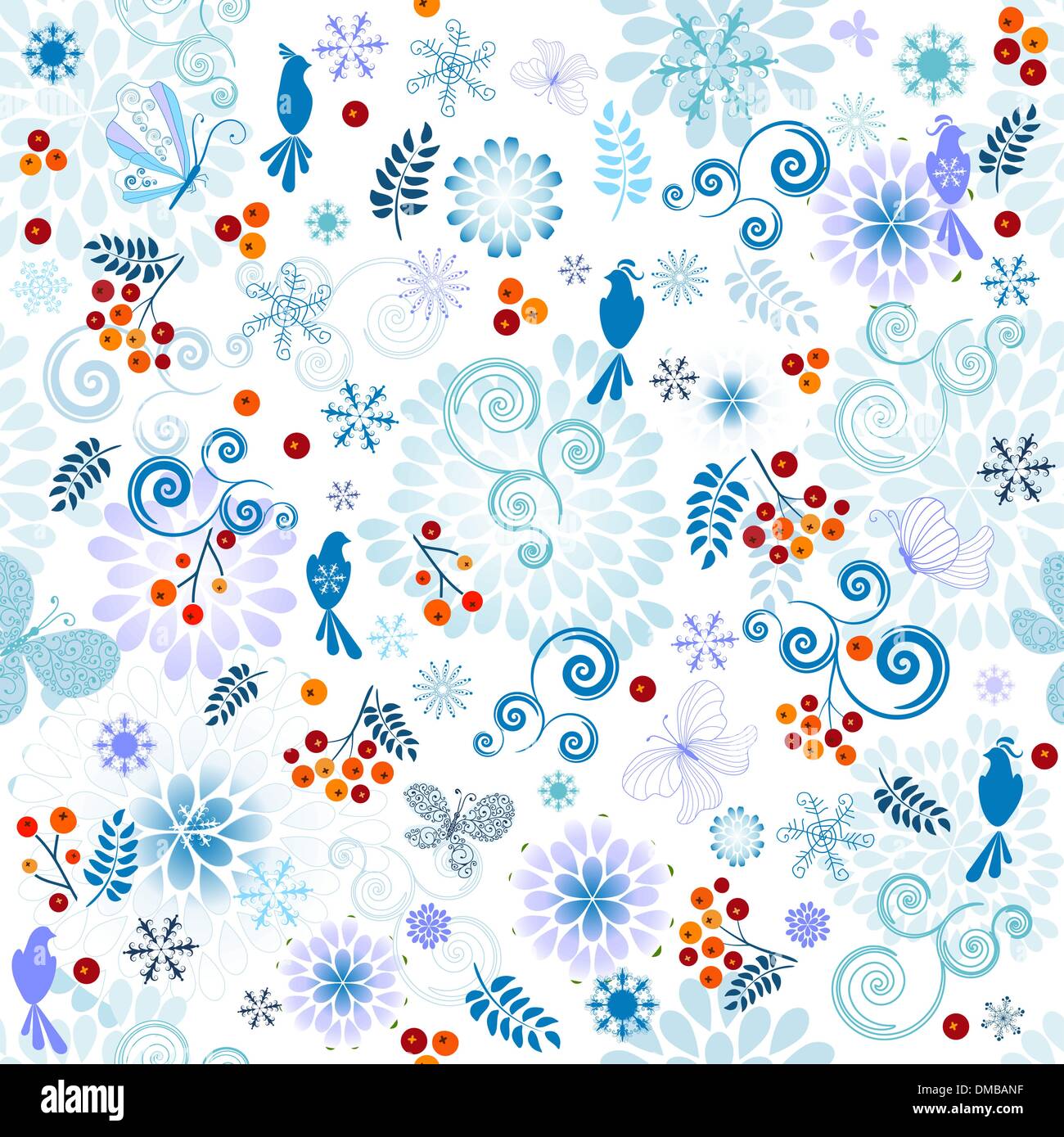 Winter effortless pattern Stock Vector