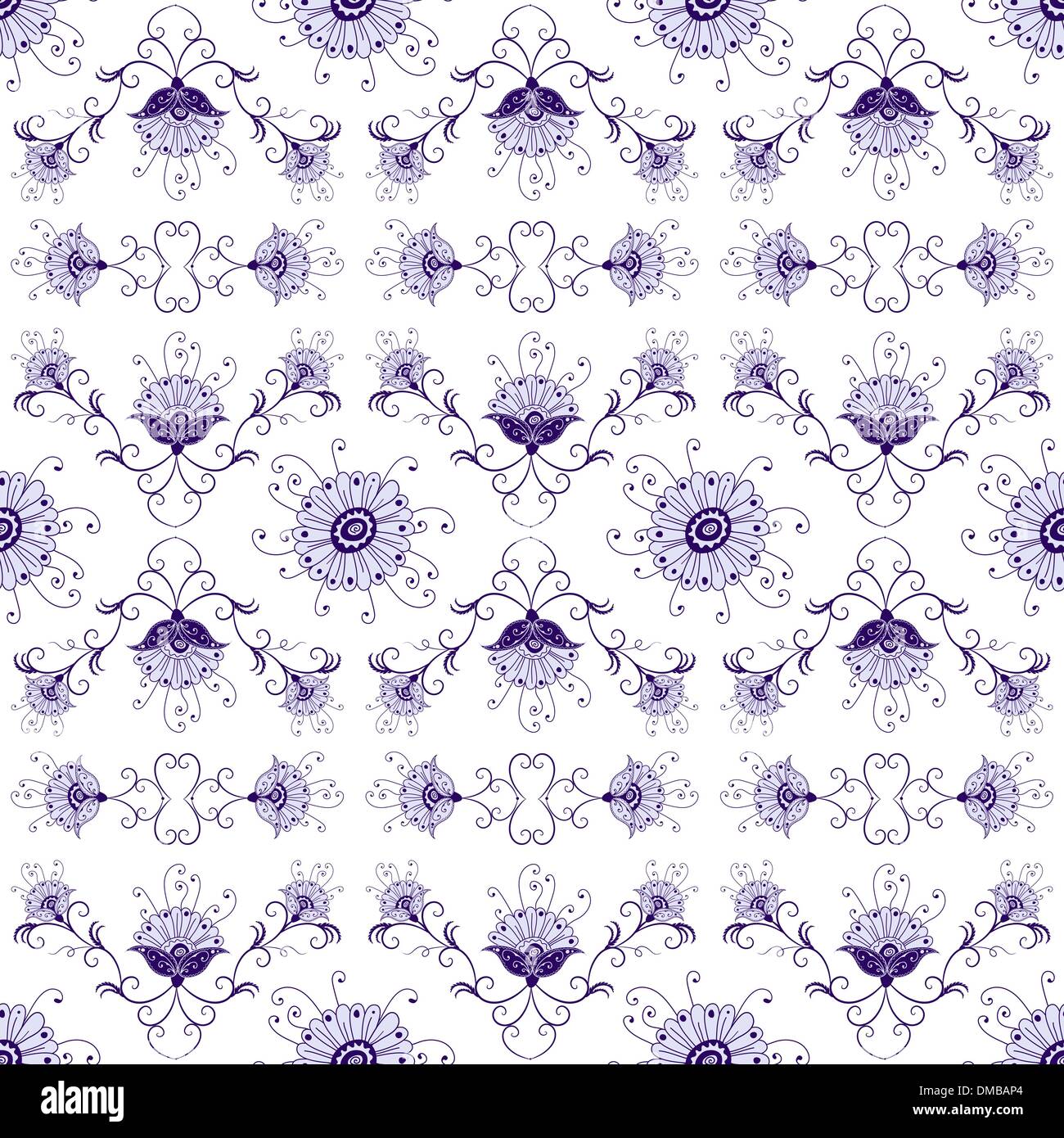 Floral vintage seamless pattern Stock Vector Image & Art - Alamy