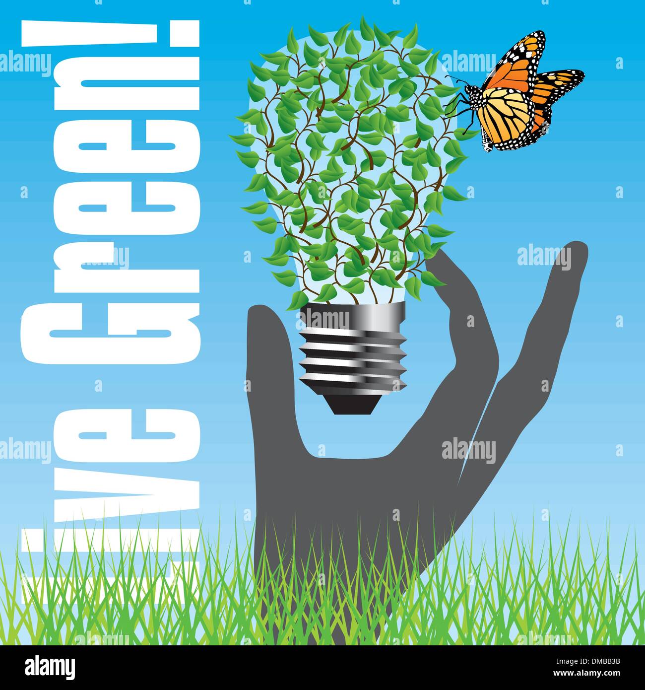 Live Green Concept Poster Stock Vector Image & Art - Alamy