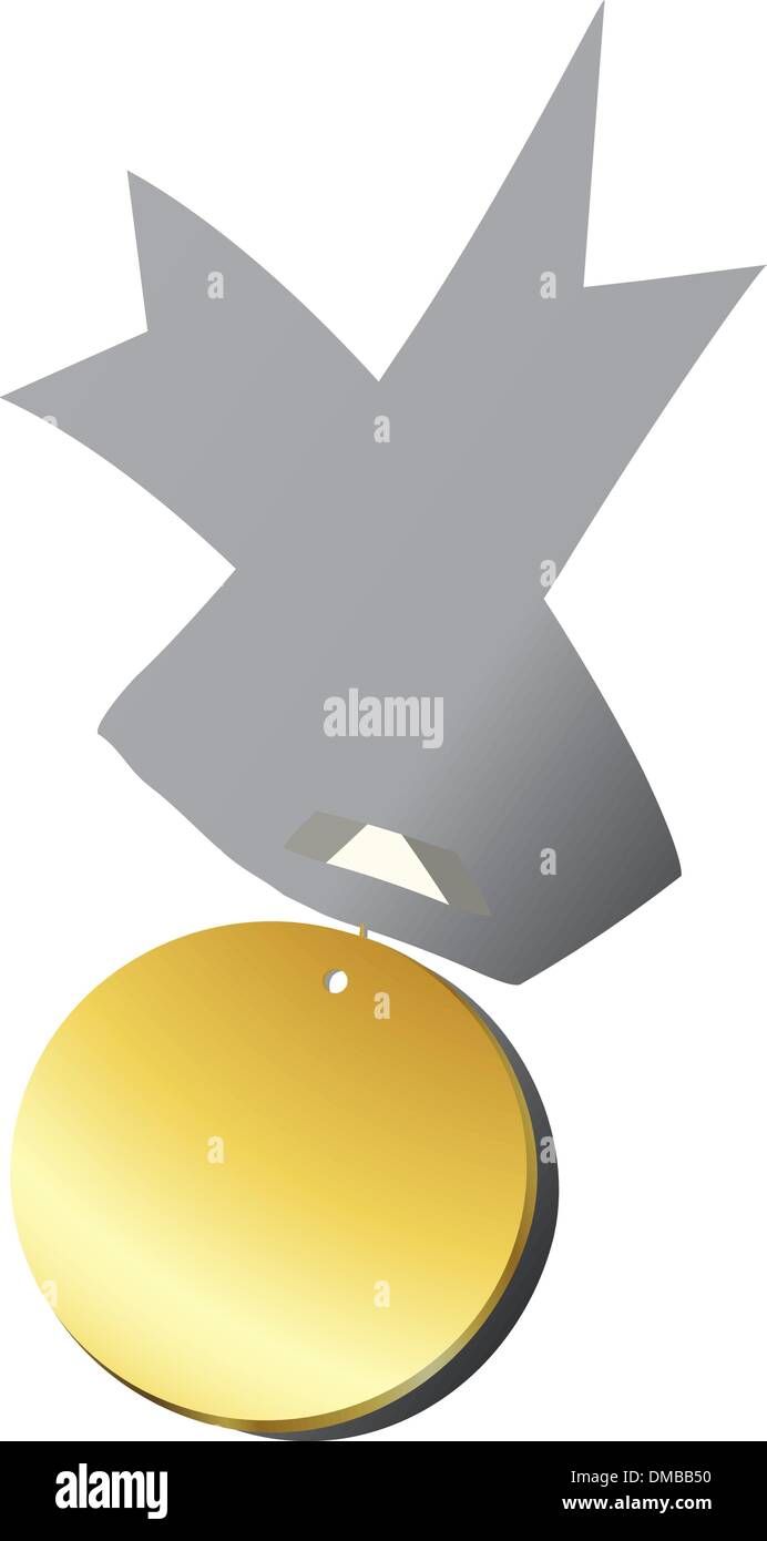 Realistic gold medal Stock Vector Image & Art - Alamy