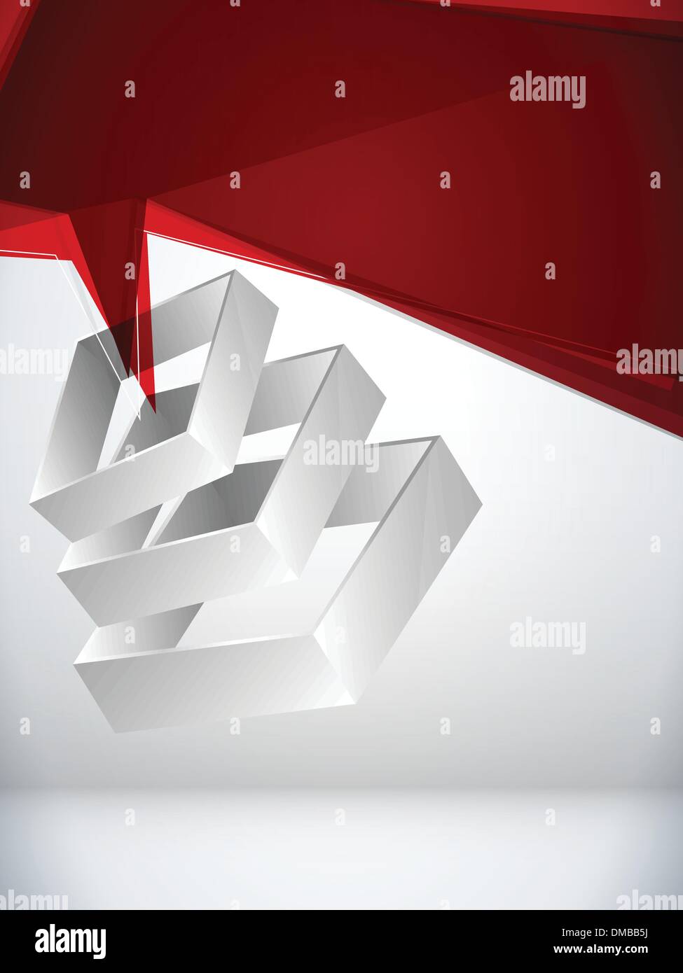 Abstract Geometric 3D Background Stock Vector