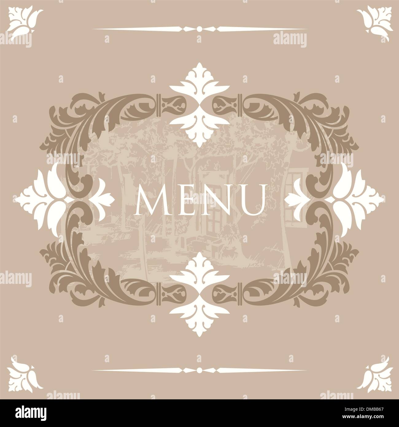 menu cover design template stock vector art illustration vector