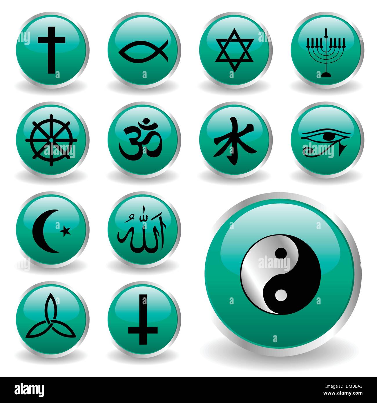 religion signs Stock Vector