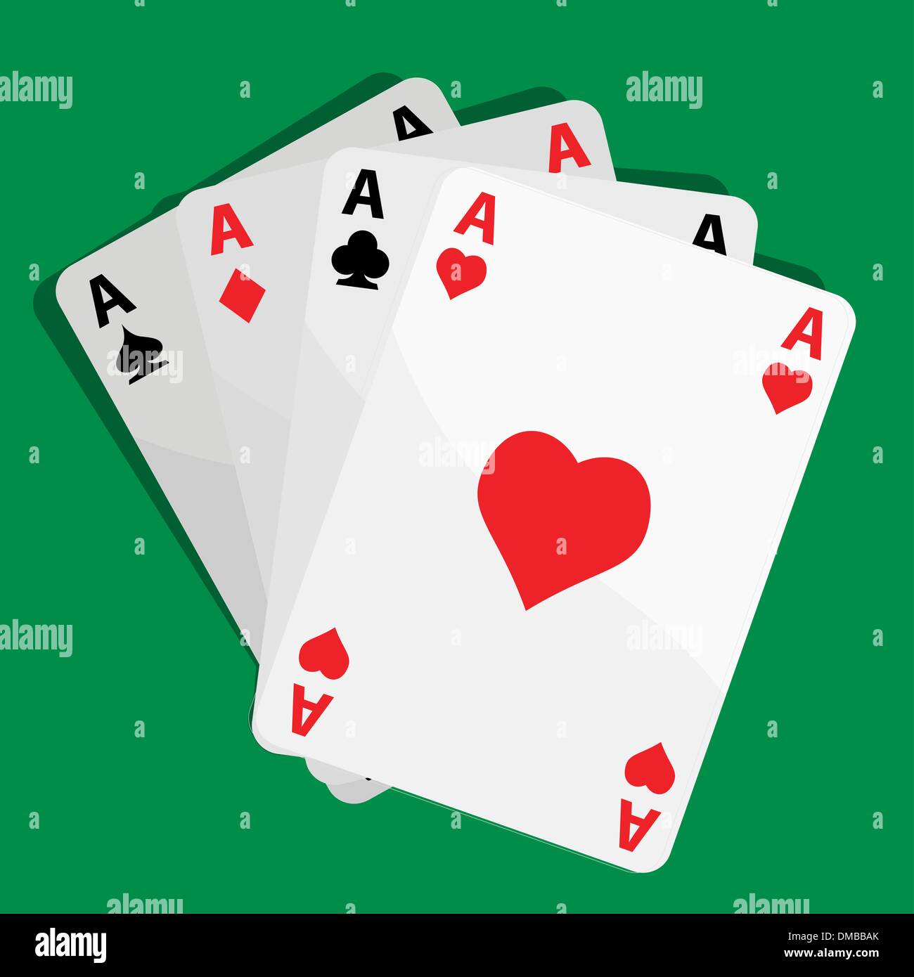four aces Stock Vector
