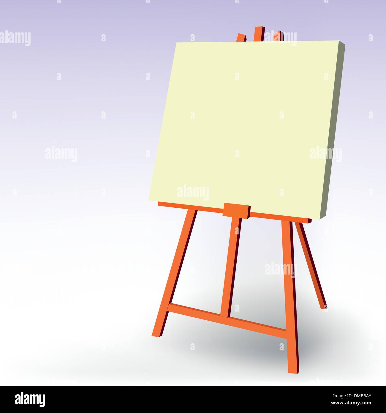 Art student drawing at easel Stock Vector Images - Alamy
