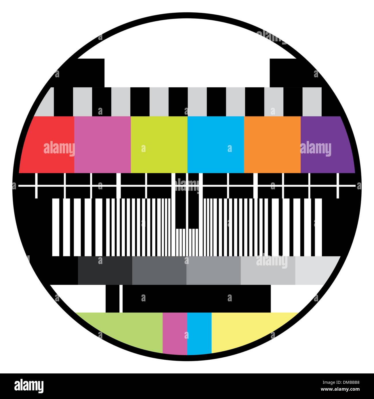 television color test Stock Vector