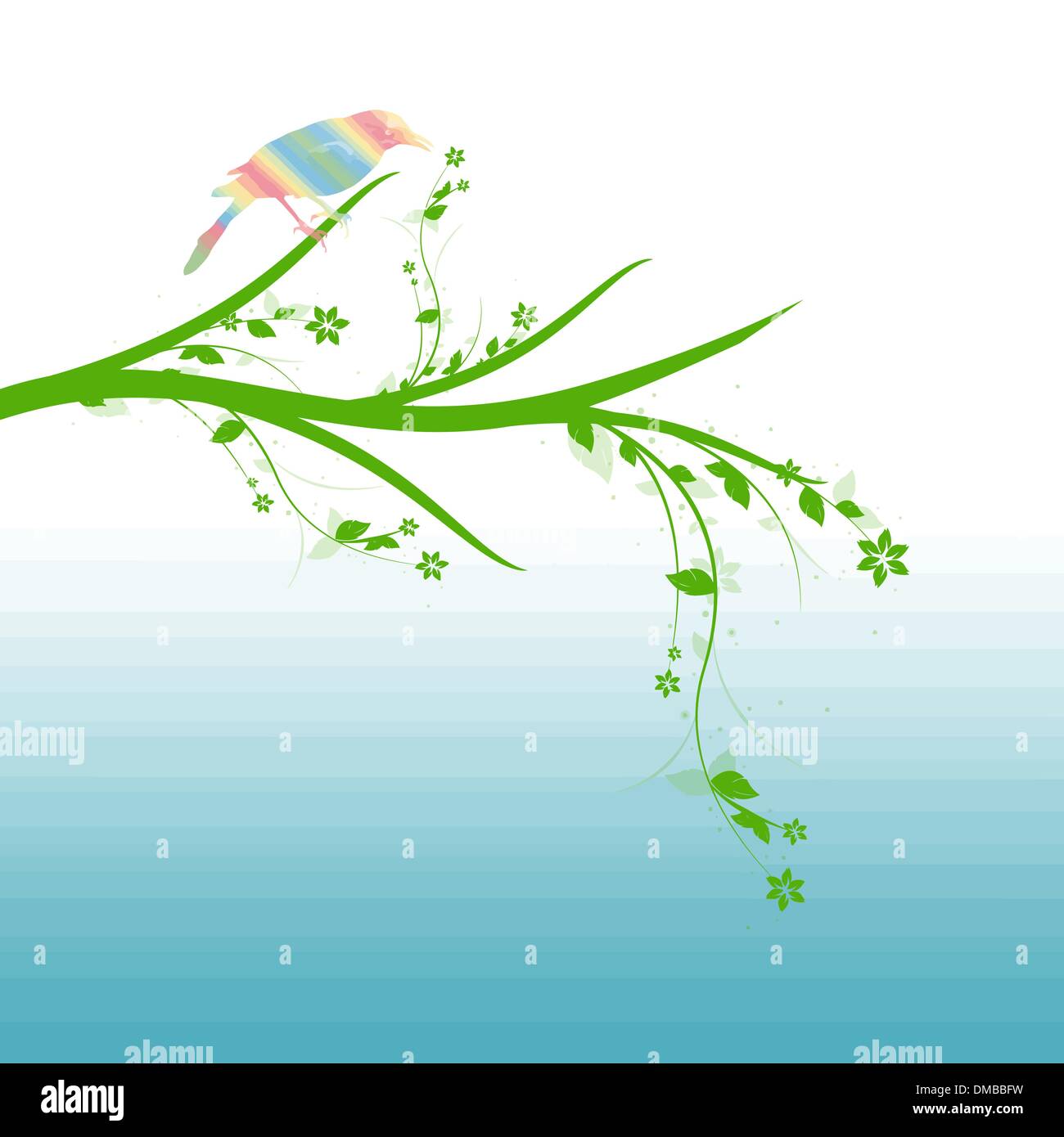Floral and bird Stock Vector Image & Art - Alamy