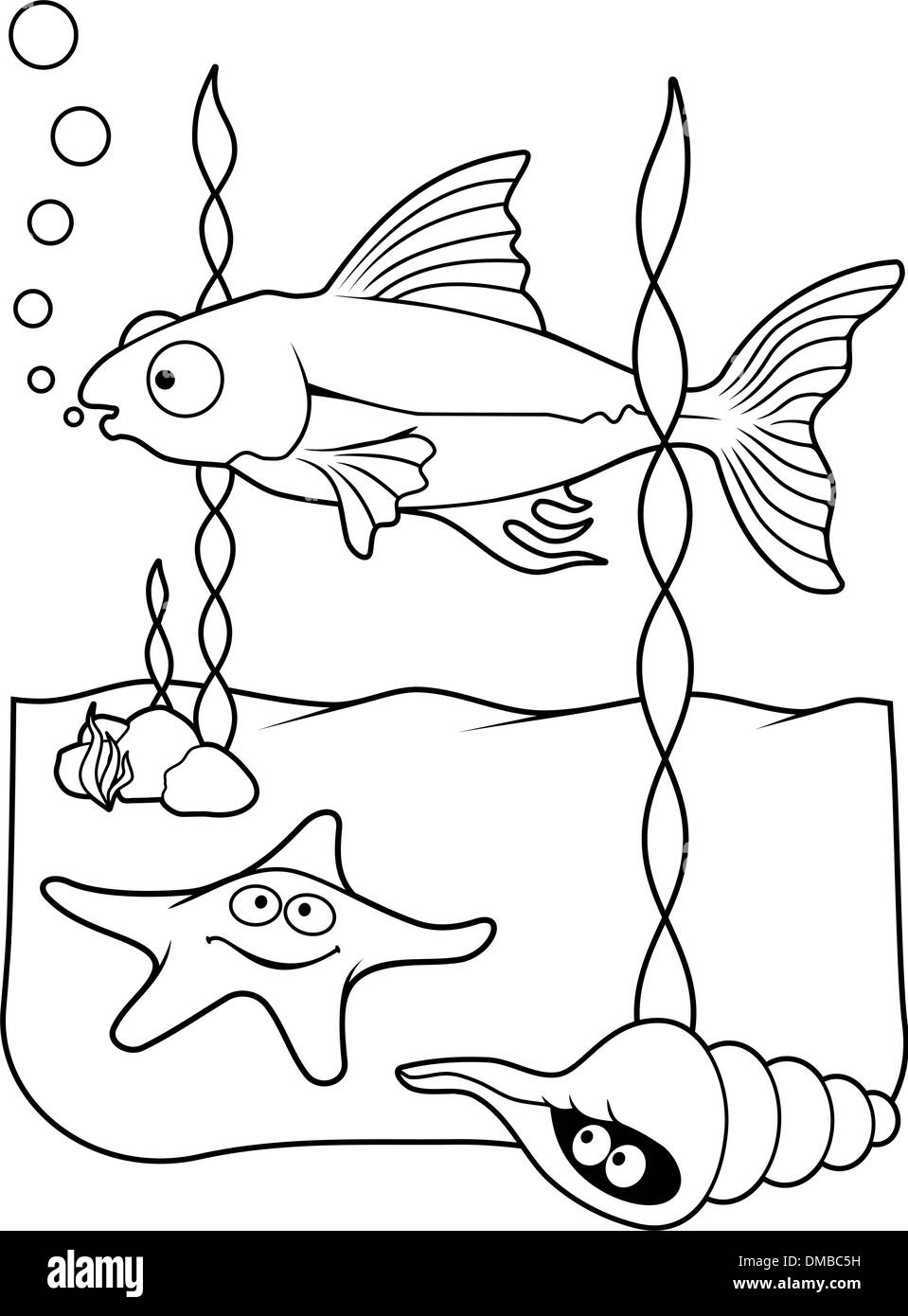 underwater sea creatures coloring pages
