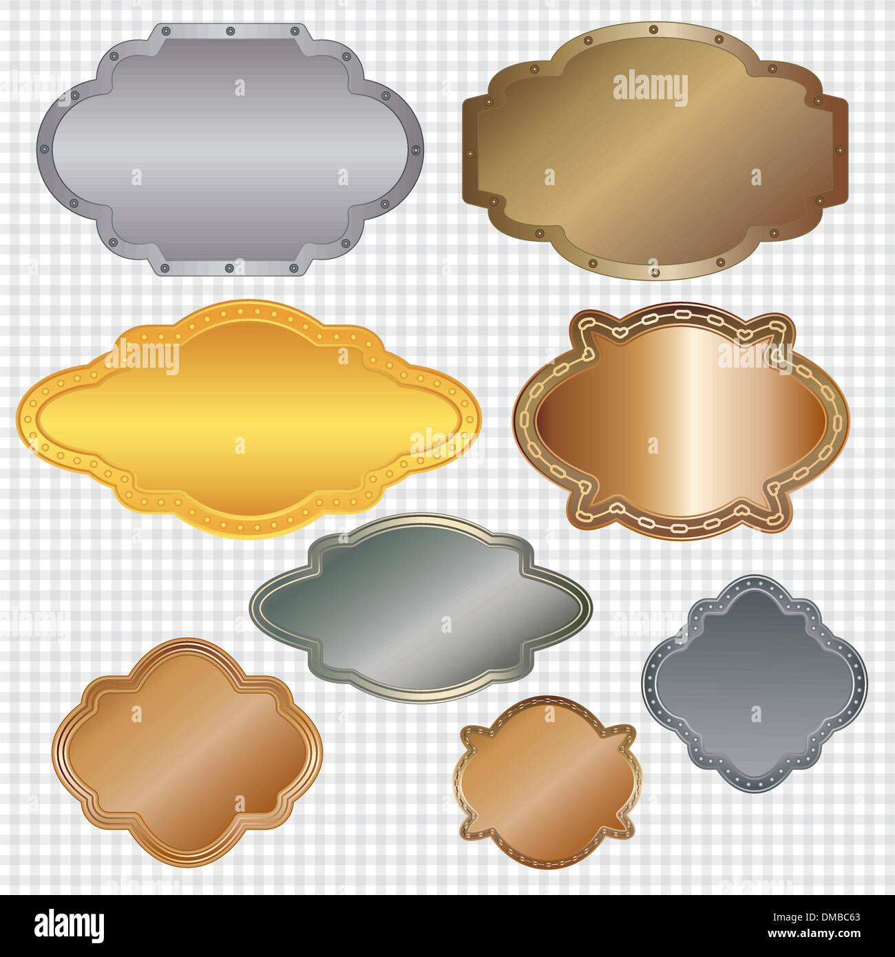 set of framed labels Stock Vector Image & Art - Alamy