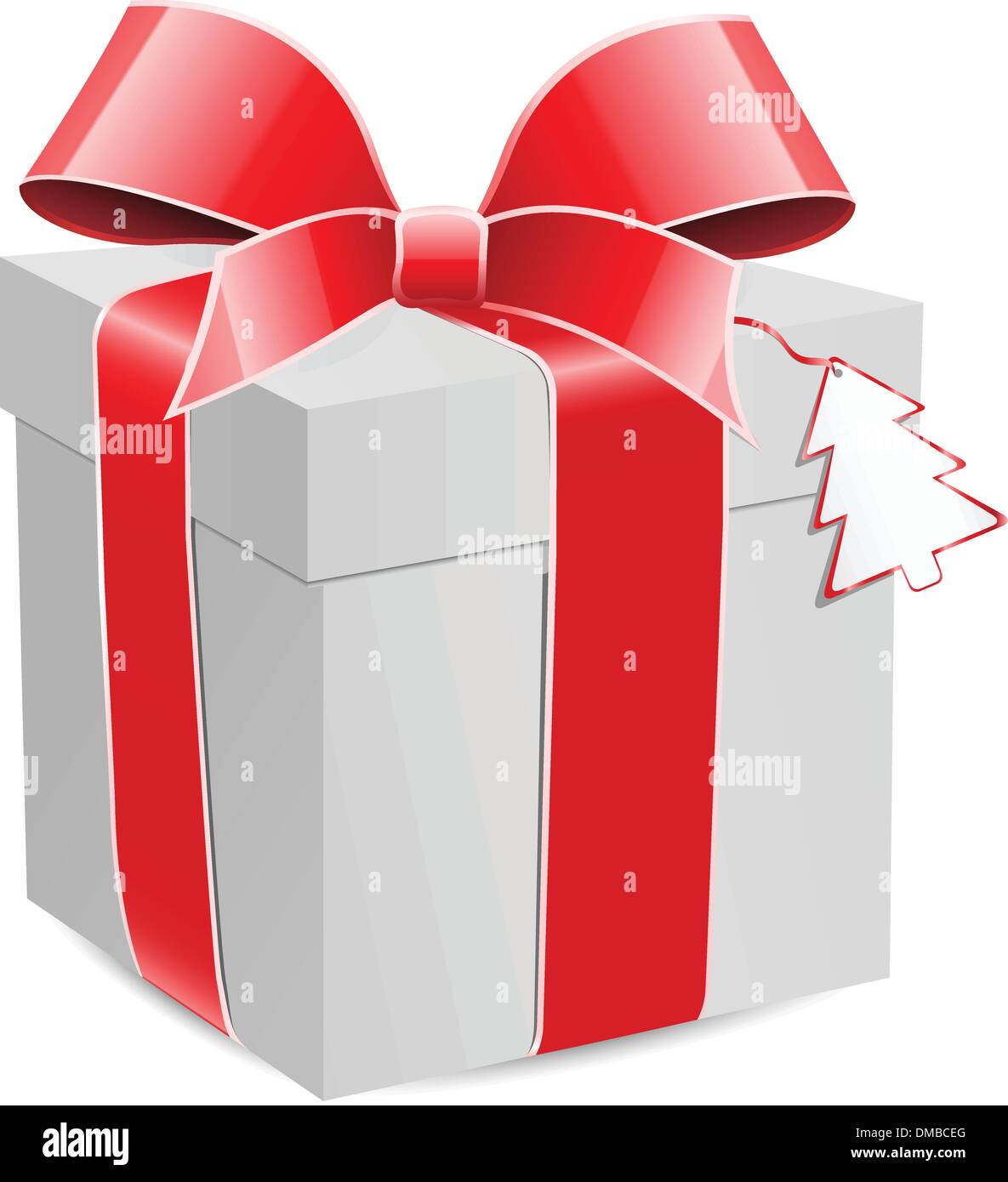 Gift box with red bow Stock Vector Image & Art Alamy