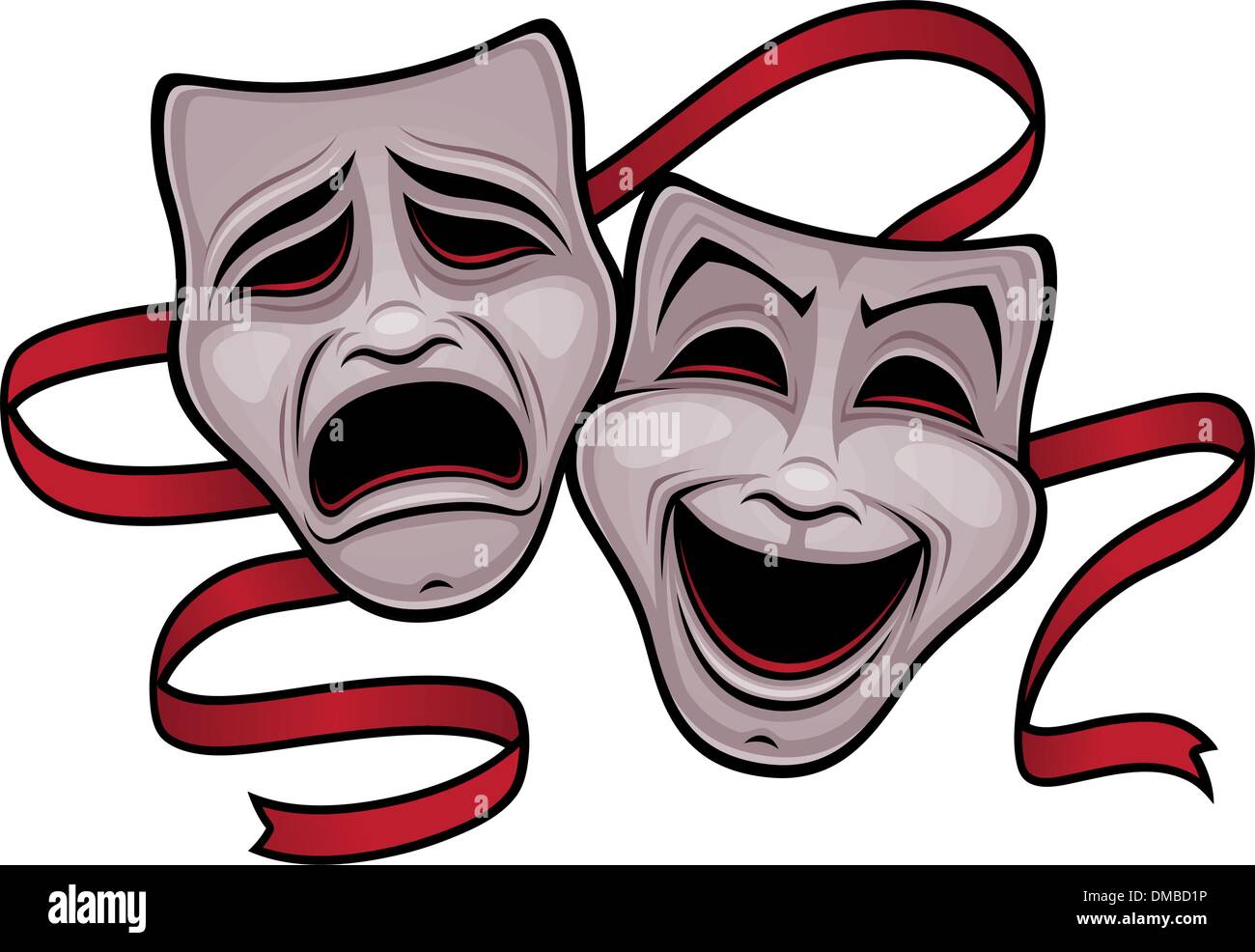 Comedy and Tragedy Theater Masks Stock Vector Image & Art - Alamy