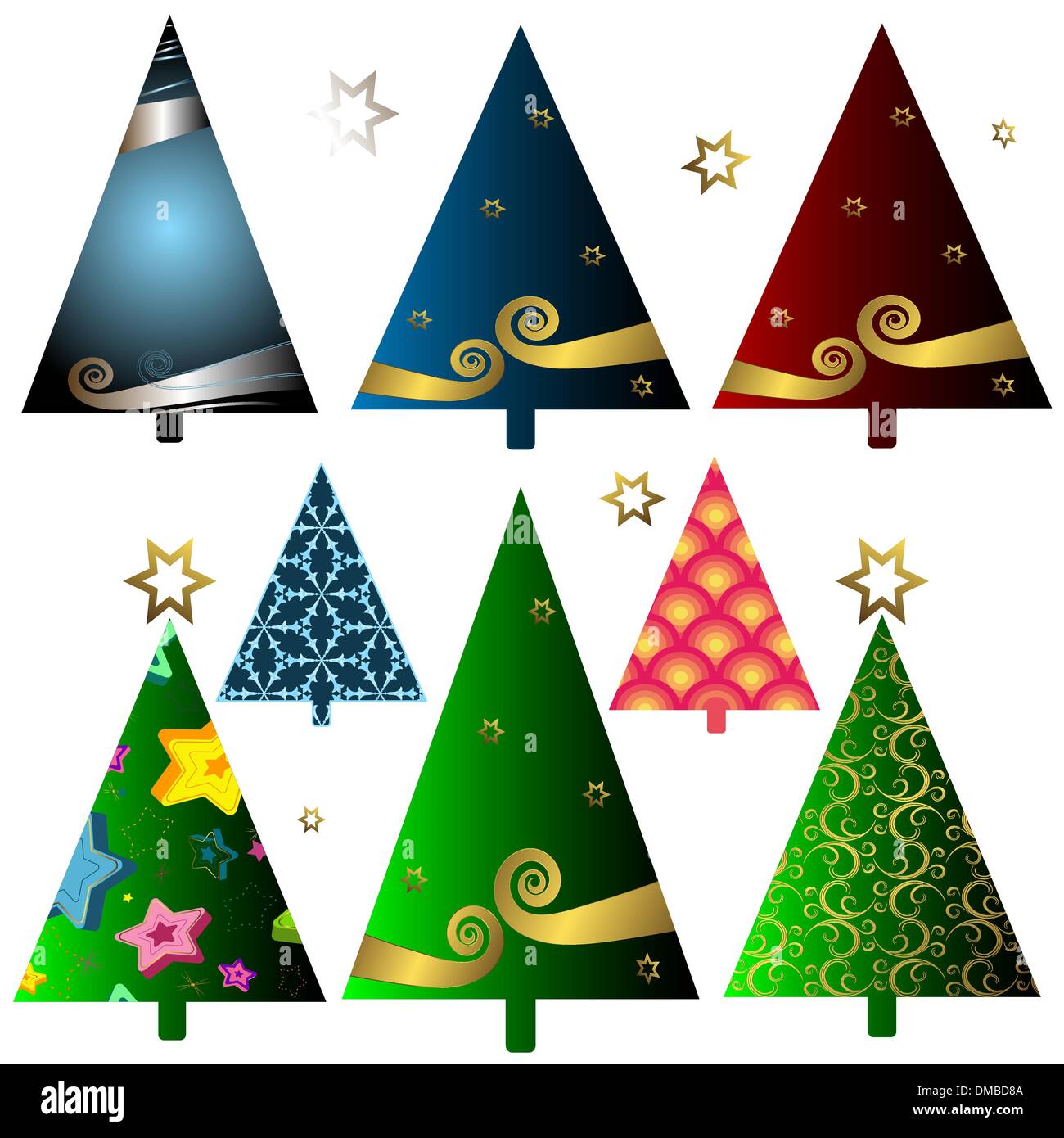 Decorative trees Stock Vector Images Alamy