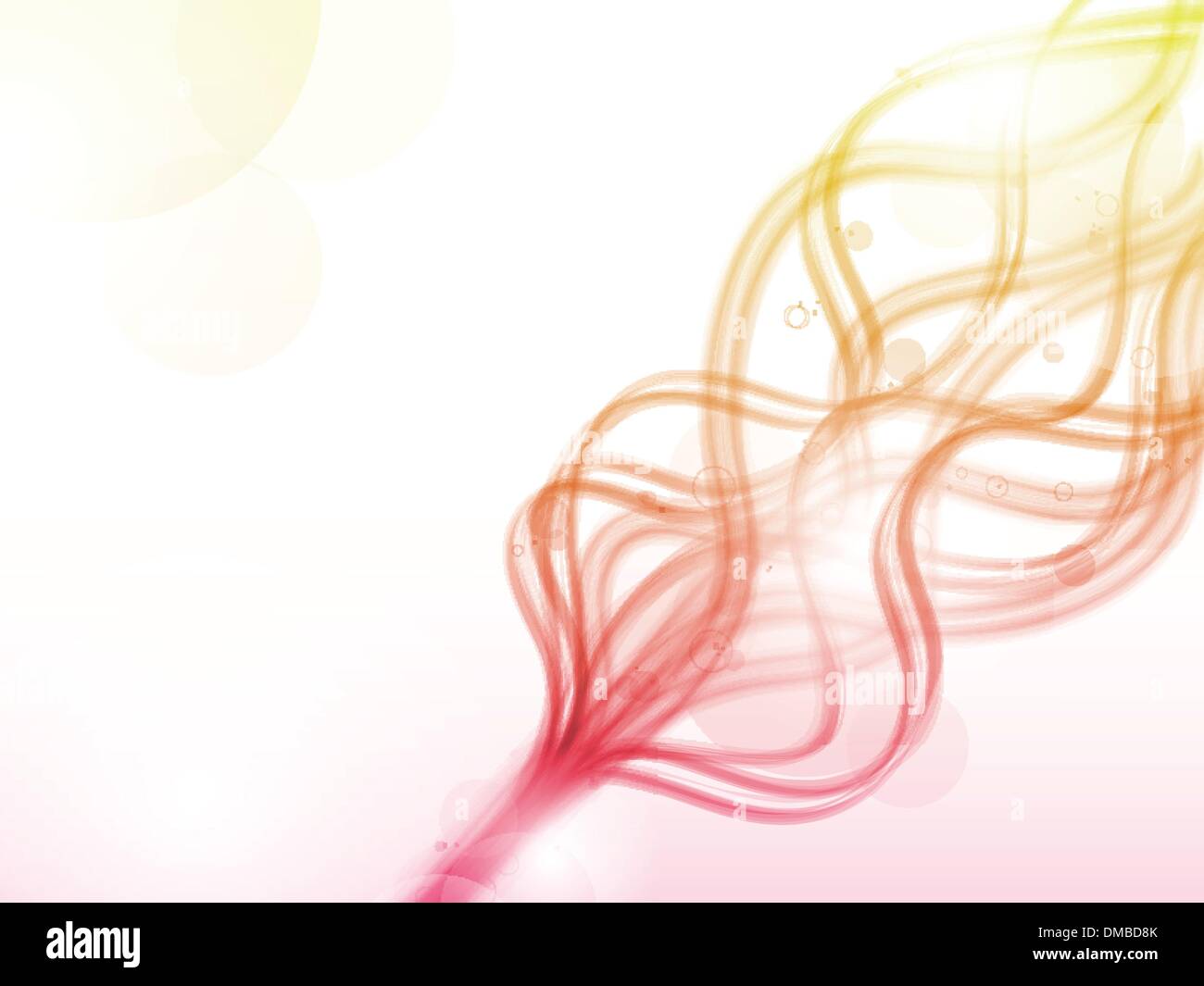 Abstract colorful red and yellow flames lines. Stock Vector