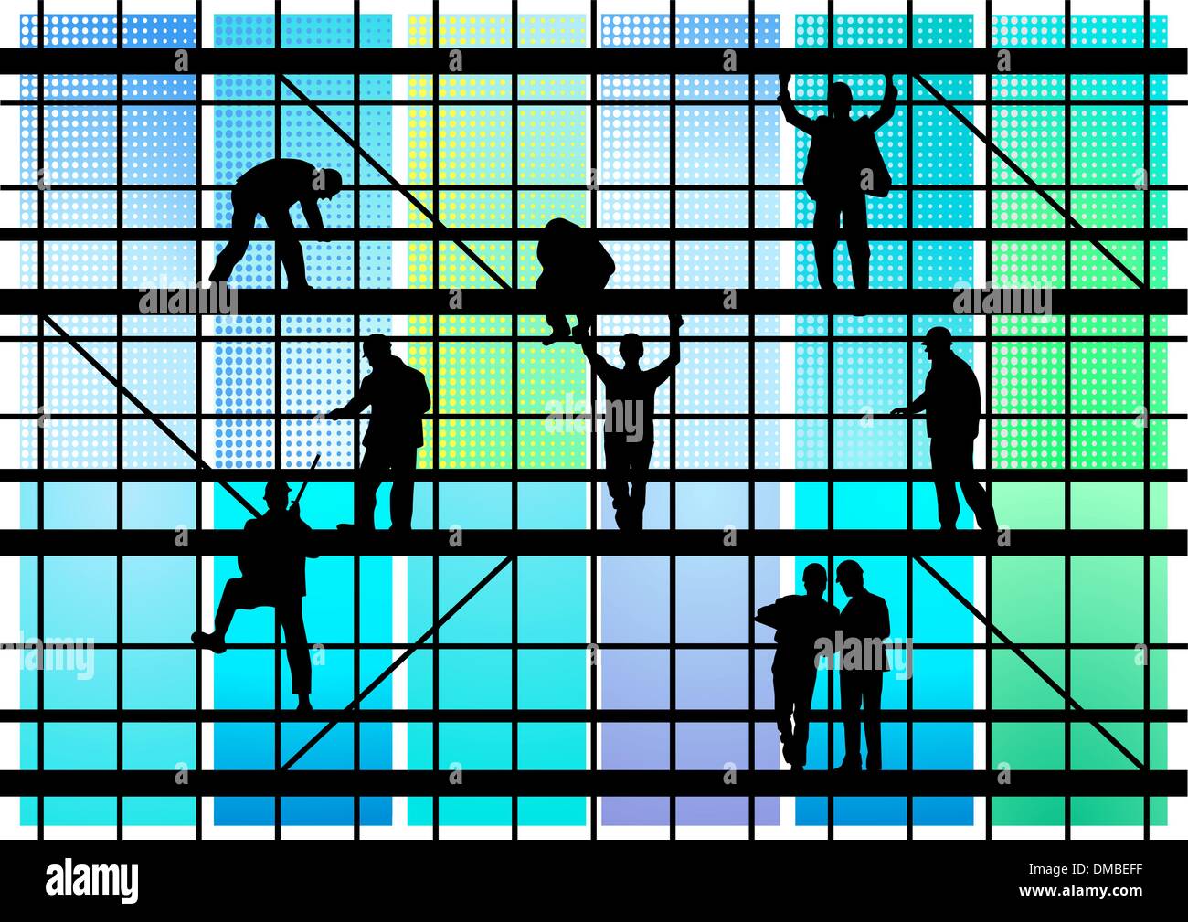 Scaffolding vector vectors hi-res stock photography and images - Alamy