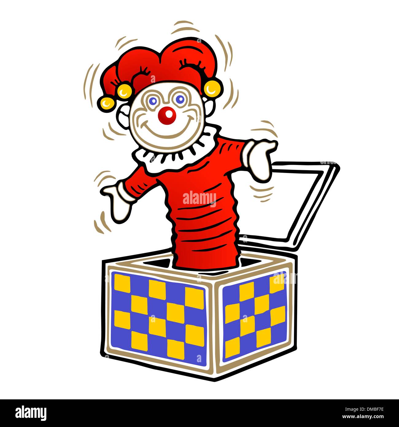 clown in the box Stock Vector Image & Art - Alamy