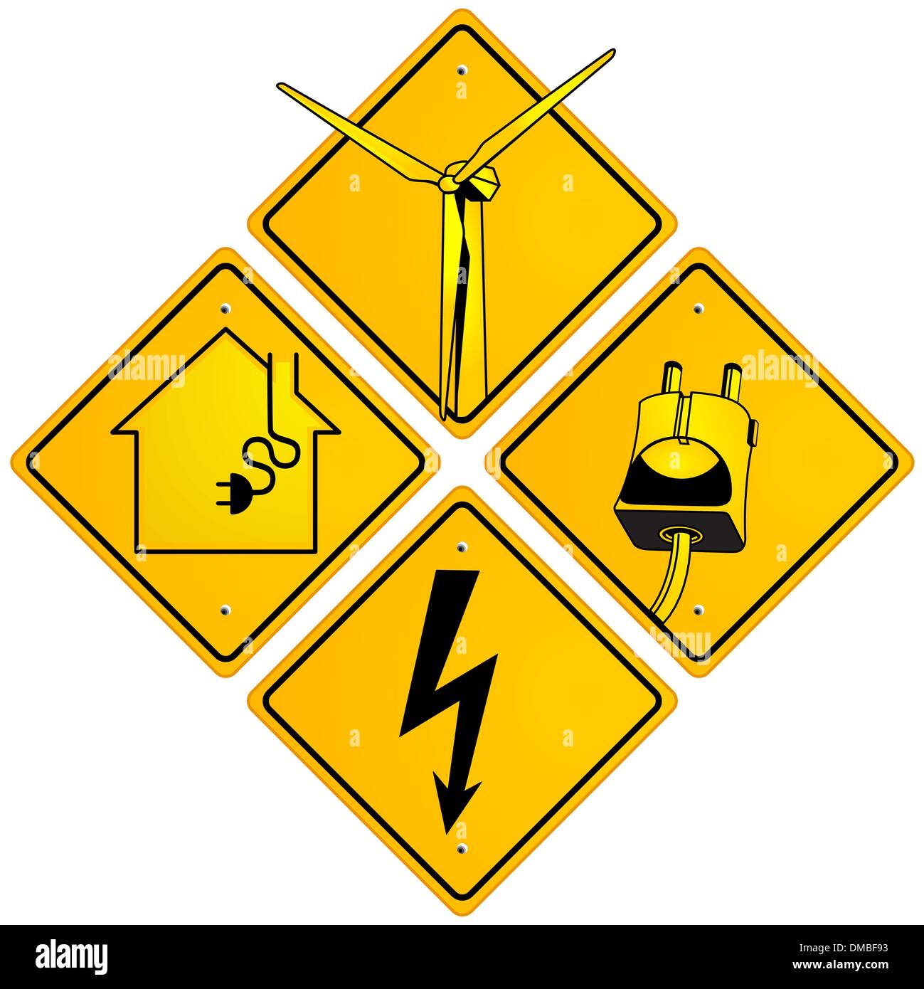 electrical sign Stock Vector