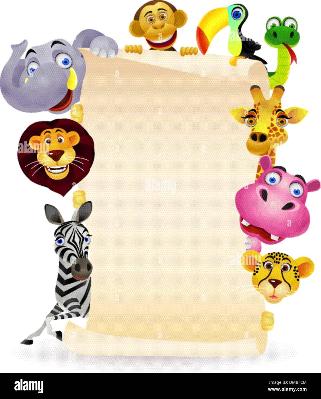 Animal and blank sign Stock Vector Image & Art - Alamy
