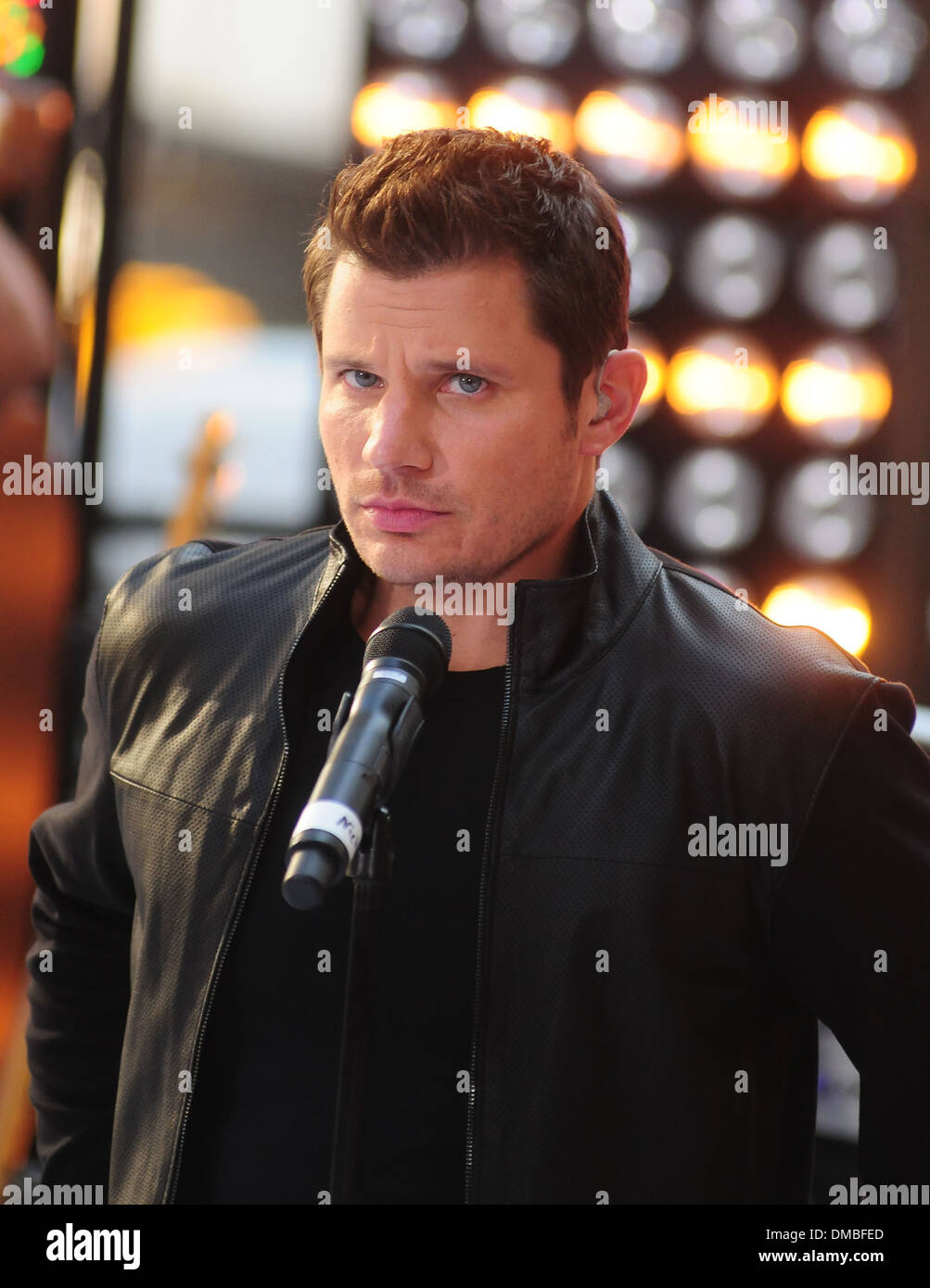 Nick Lachey 98 Degrees reunite to perform live at Rockefeller Plaza as