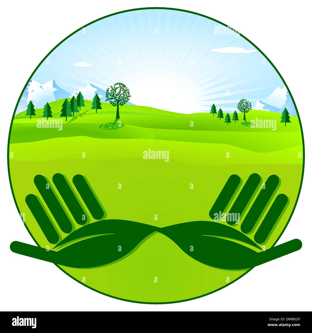 protection of the environment Stock Vector
