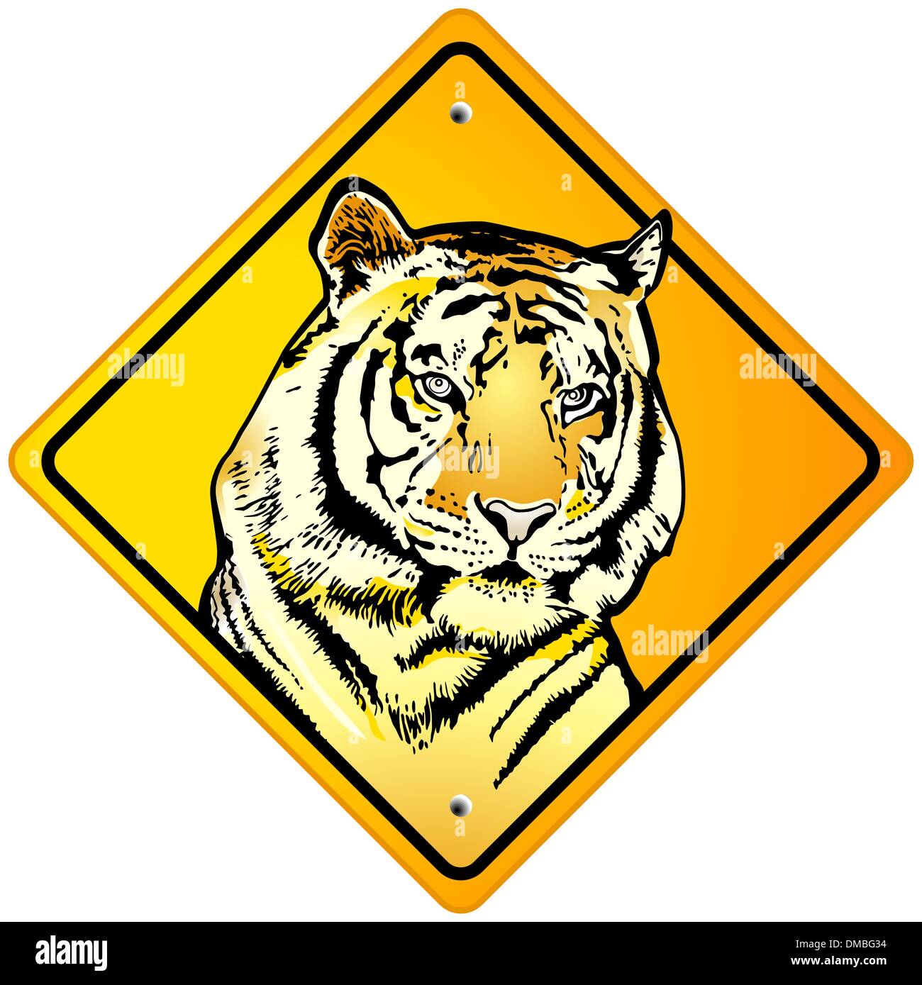 Tiger Sign Stock Vector