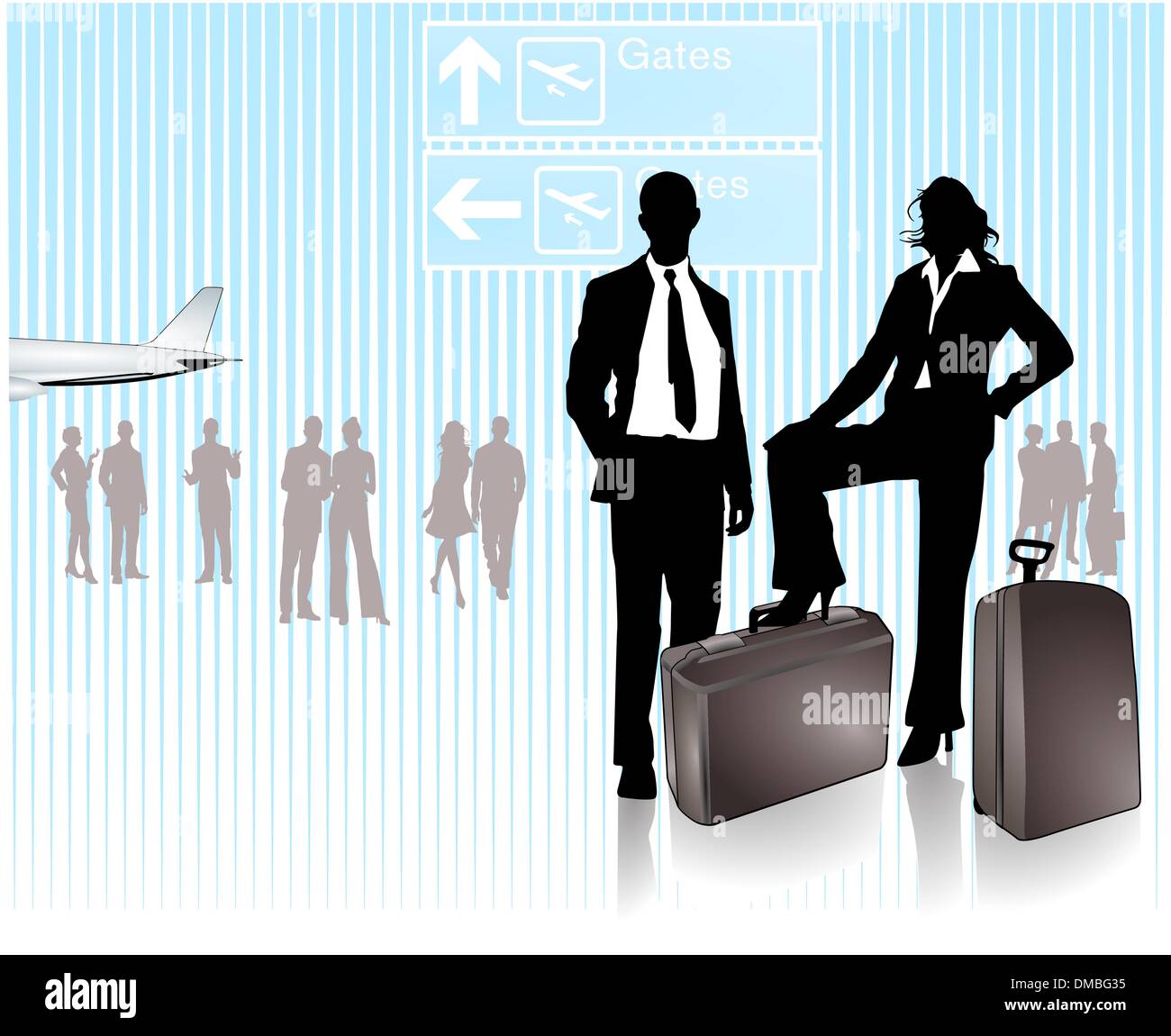 on the Airport Stock Vector