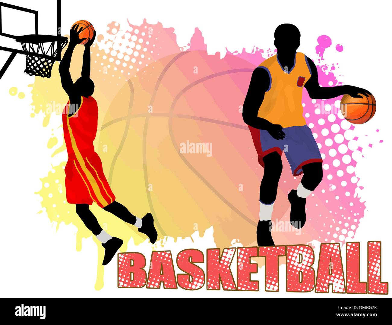 Basketball poster Stock Vector