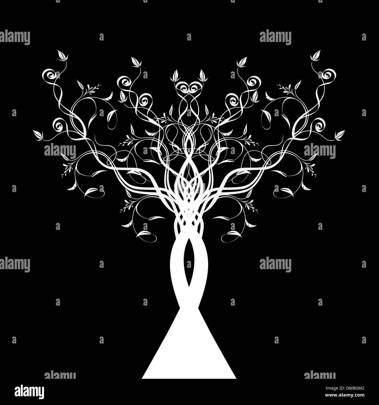 Art Tree Silhouette Stock Vector Image & Art - Alamy