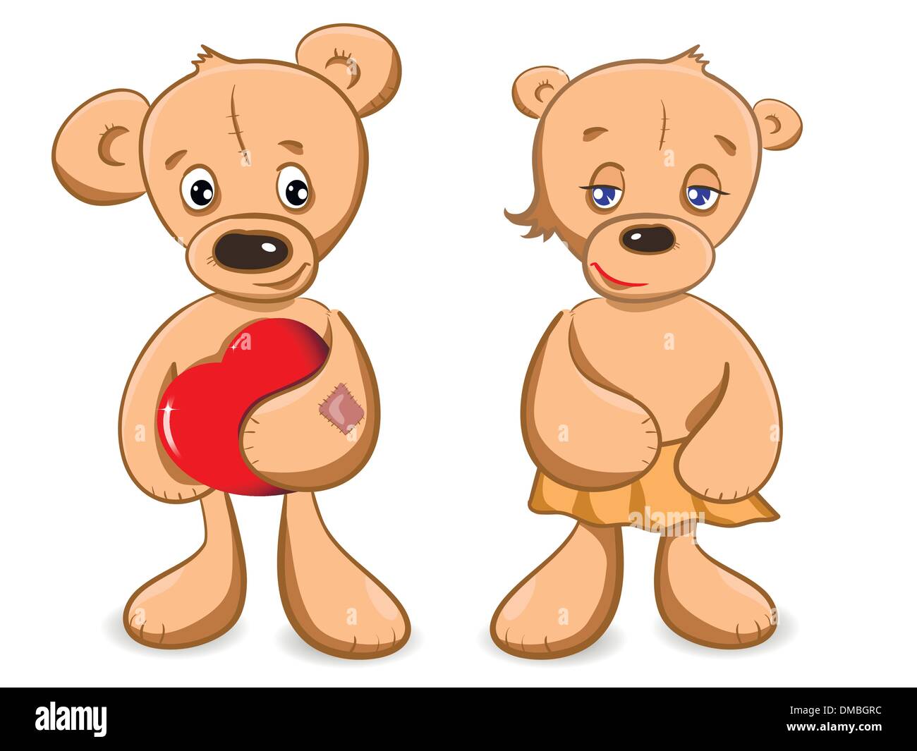 two of teddy bears Stock Vector Image & Art - Alamy
