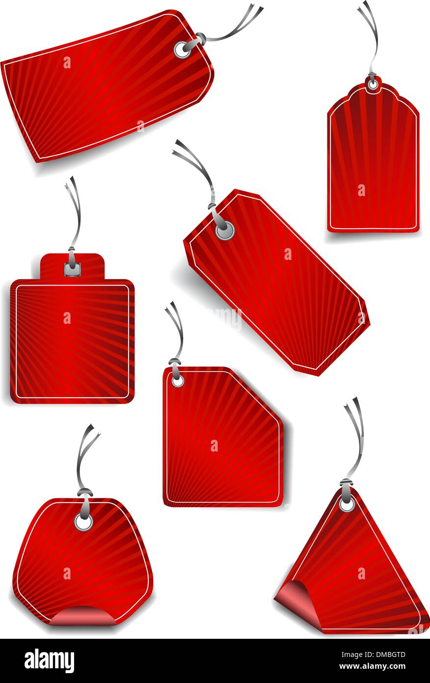 Set red stickers Stock Vector Image & Art Alamy