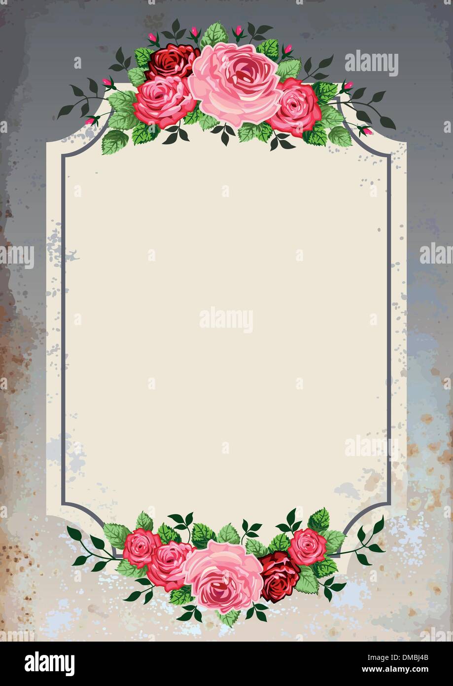 Vintage roses background Stock Vector Image & Art - Alamy