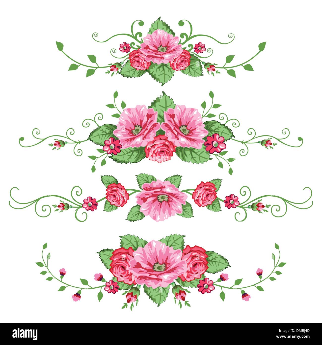Set of roses banners Stock Vector Image & Art - Alamy
