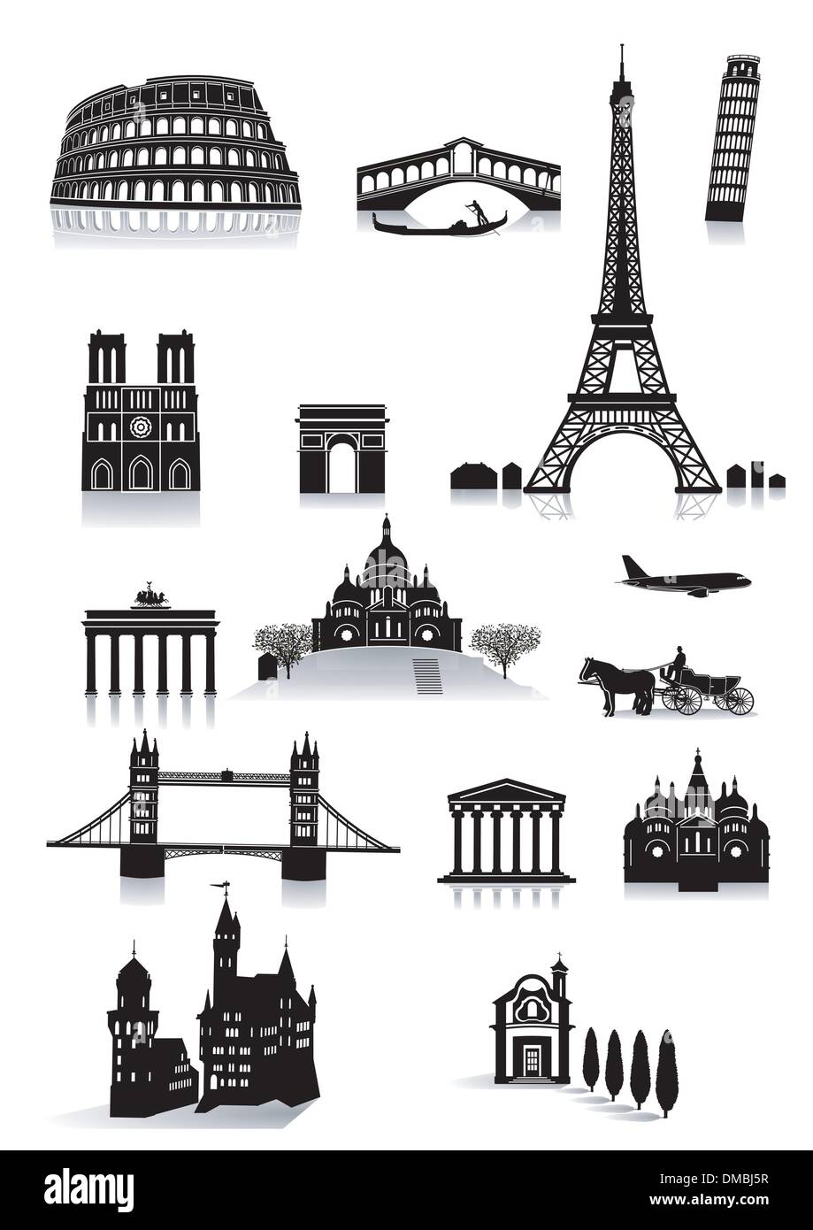 sightseeing Stock Vector