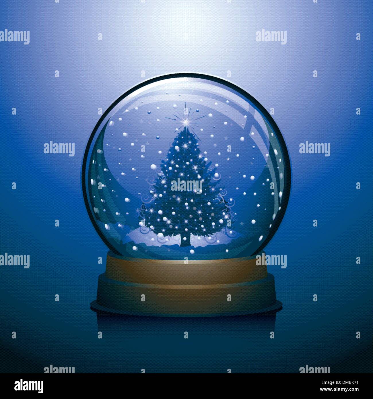 Christmas Snow globe illustration Stock Vector Image & Art Alamy