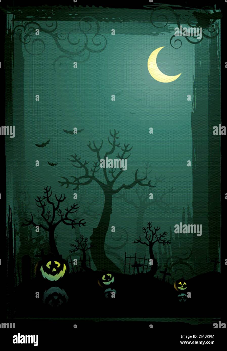 Halloween background illustration Stock Vector Image & Art - Alamy
