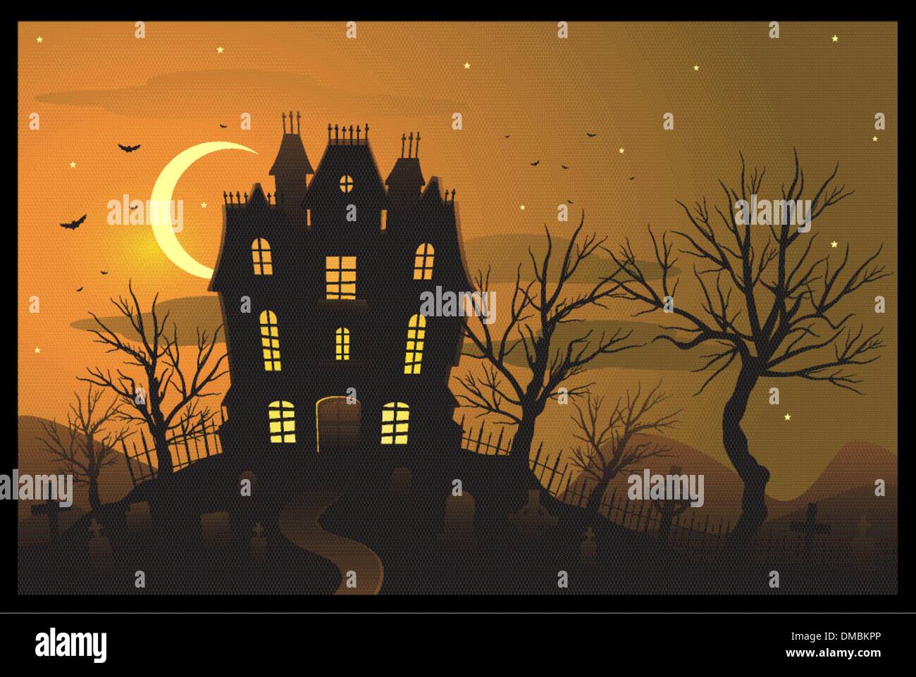 Halloween background illustration Stock Vector Image & Art - Alamy