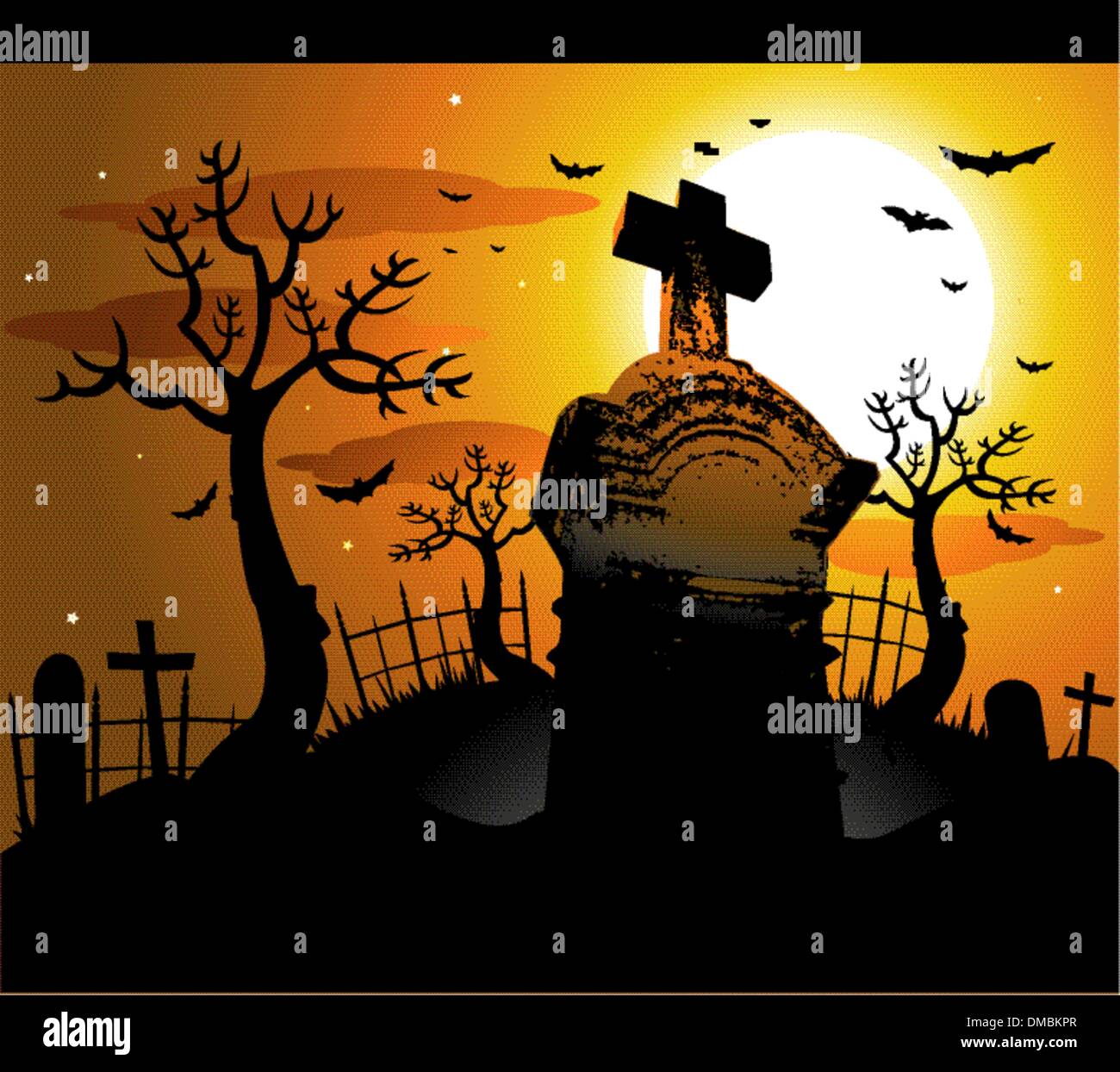 Halloween background illustration Stock Vector Image & Art - Alamy