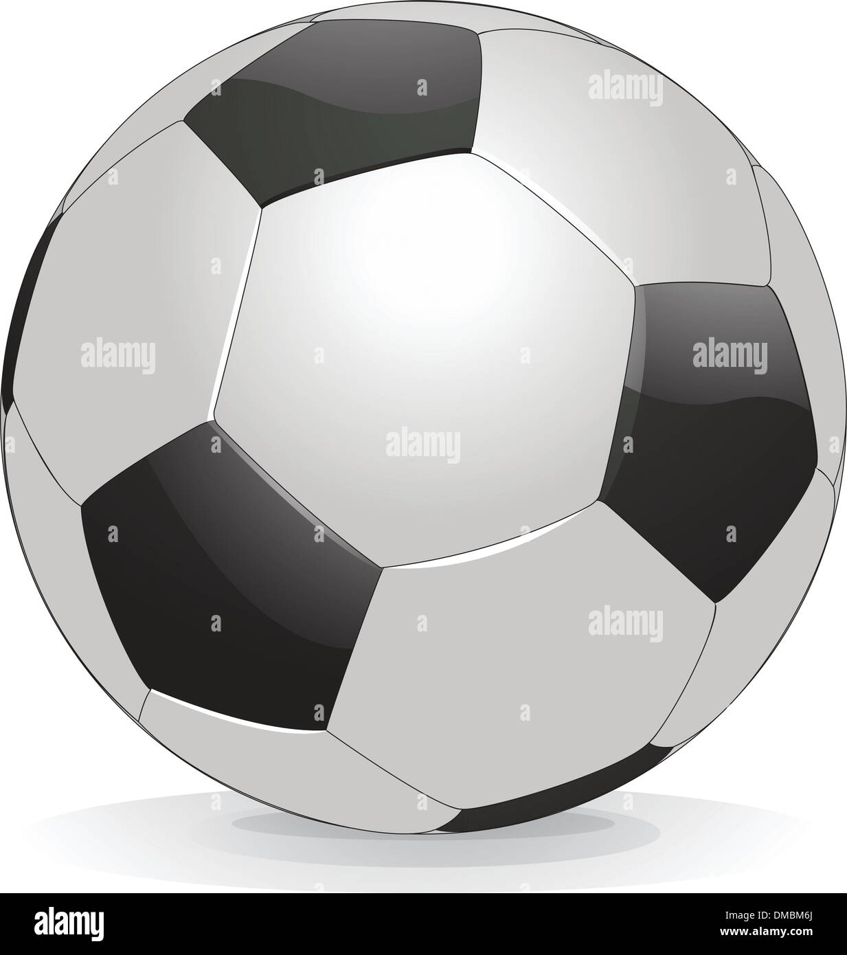 Soccer ball isolated on white background Stock Vector Image & Art - Alamy