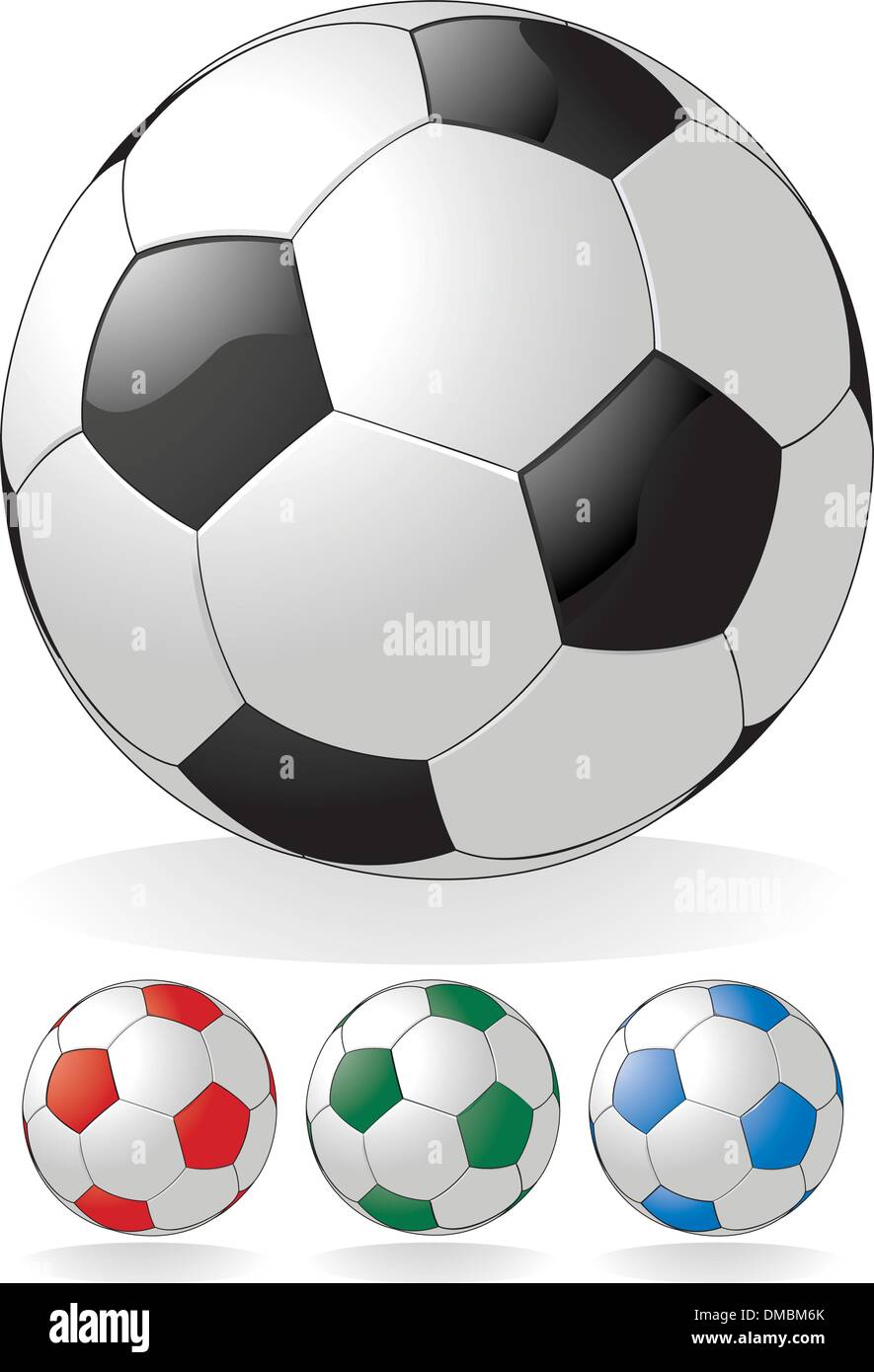 Soccer ball isolated on white background Stock Vector Image & Art - Alamy
