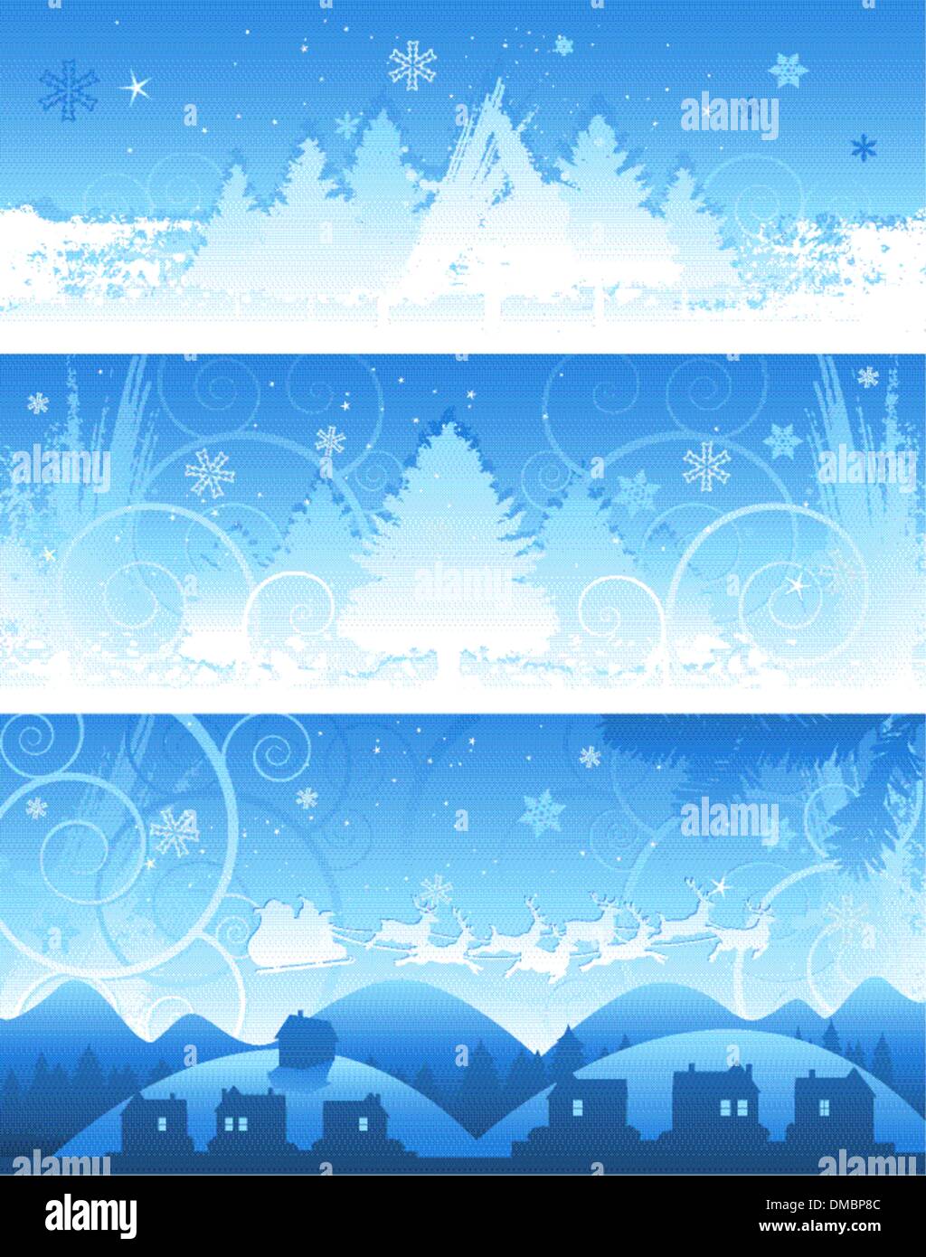 Winter Christmas background Stock Vector