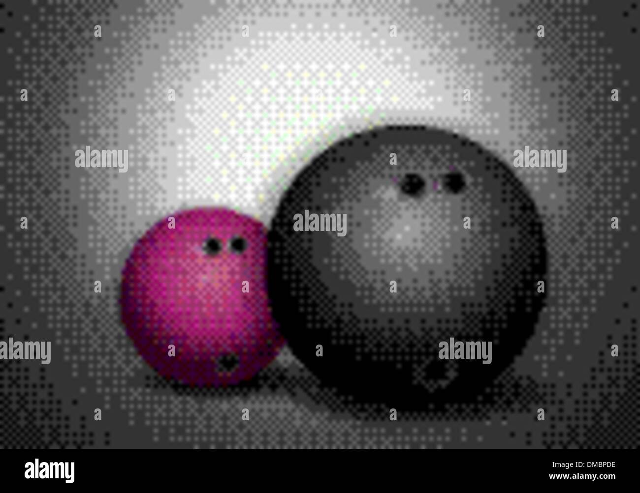 Bowling Balls Stock Vector