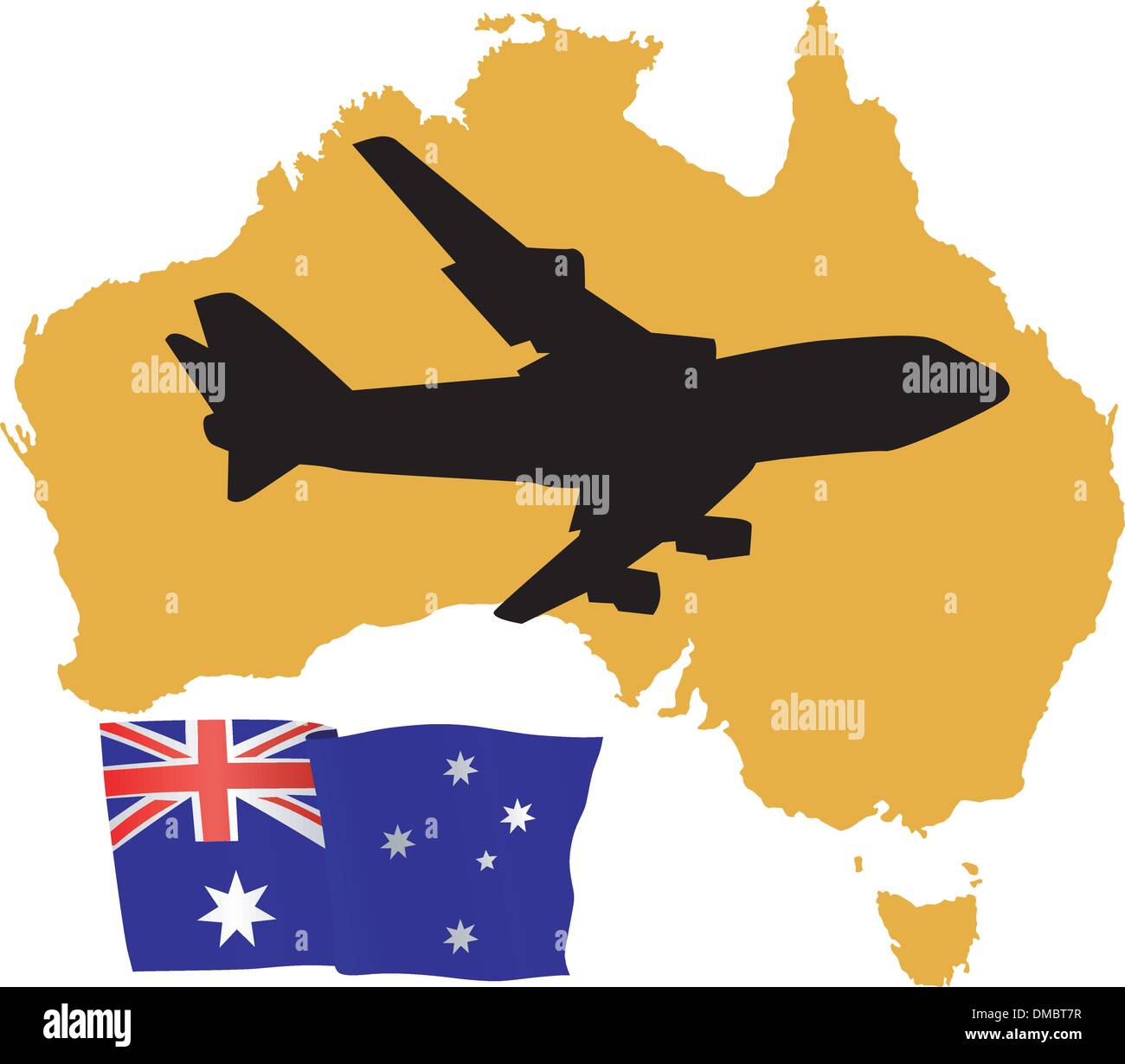 fly me to the Australia Stock Vector