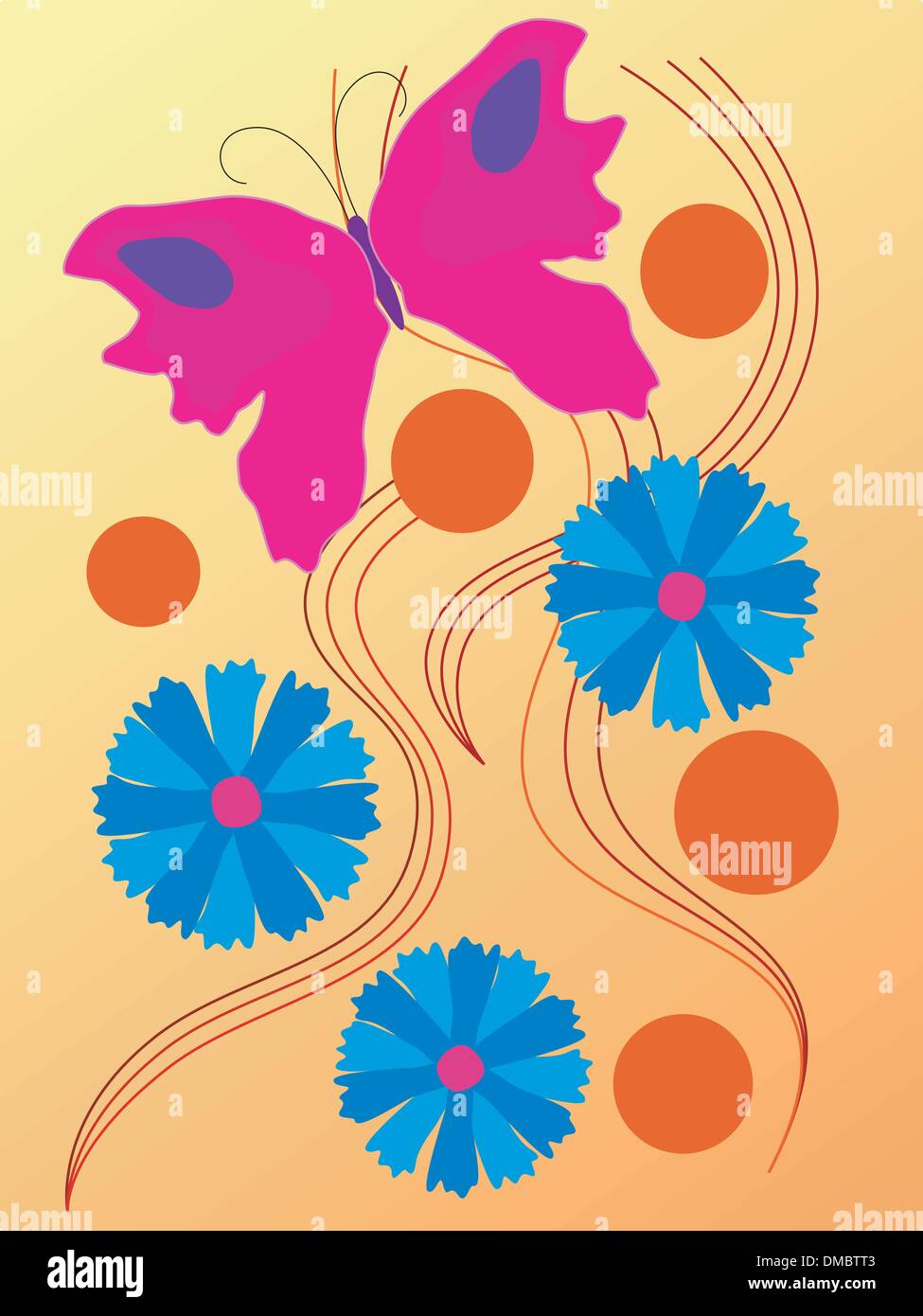 abstract composition with butterfly Stock Vector Image & Art - Alamy