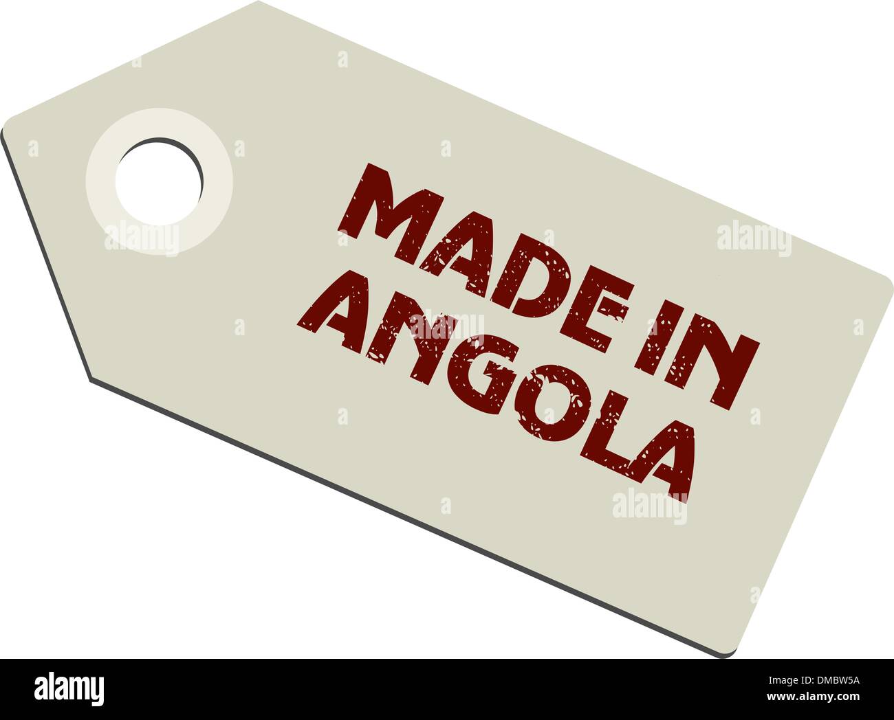vector label Made in Angola Stock Vector