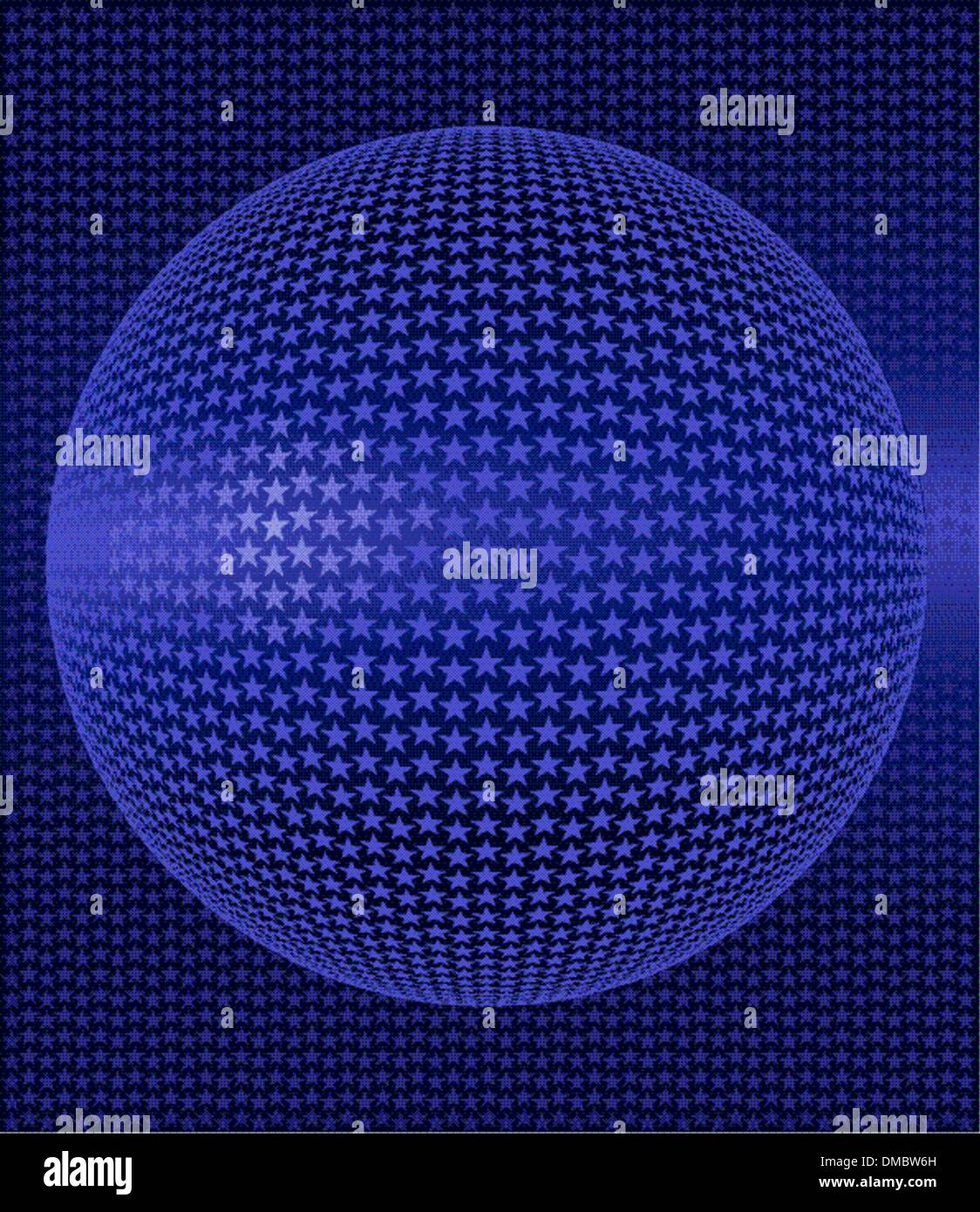 astronomy stars ball Stock Vector