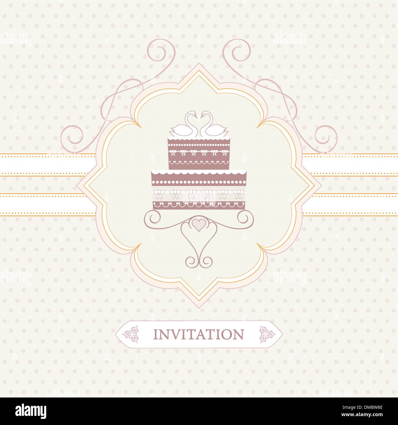 wedding invitation Stock Vector