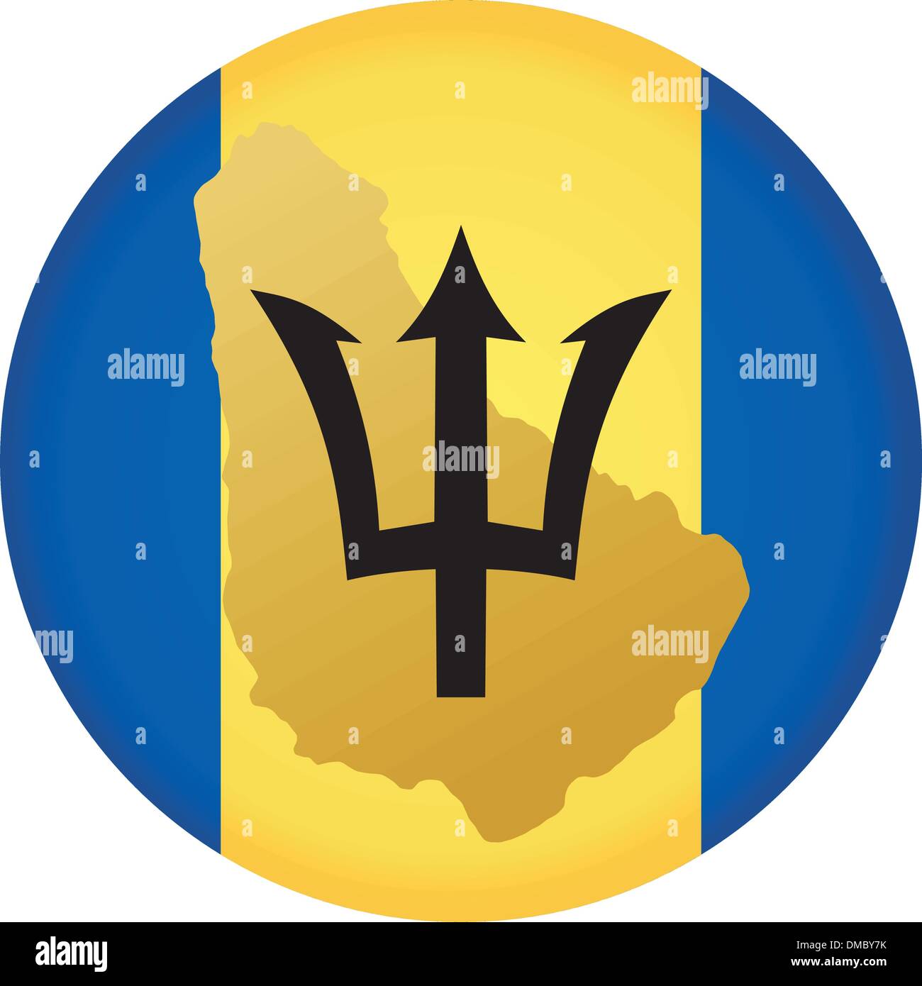 flag button in colours of Barbados Stock Vector Image & Art Alamy